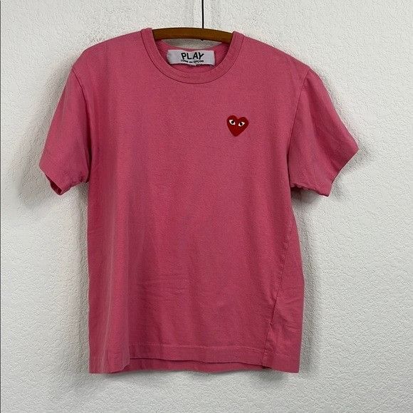 Comme des Garcons Comme Des Garcons Pink Unisex Short Sleeve Cotton T Shirt Size M / US 6-8 / IT 42-44 - 1 Thumbnail