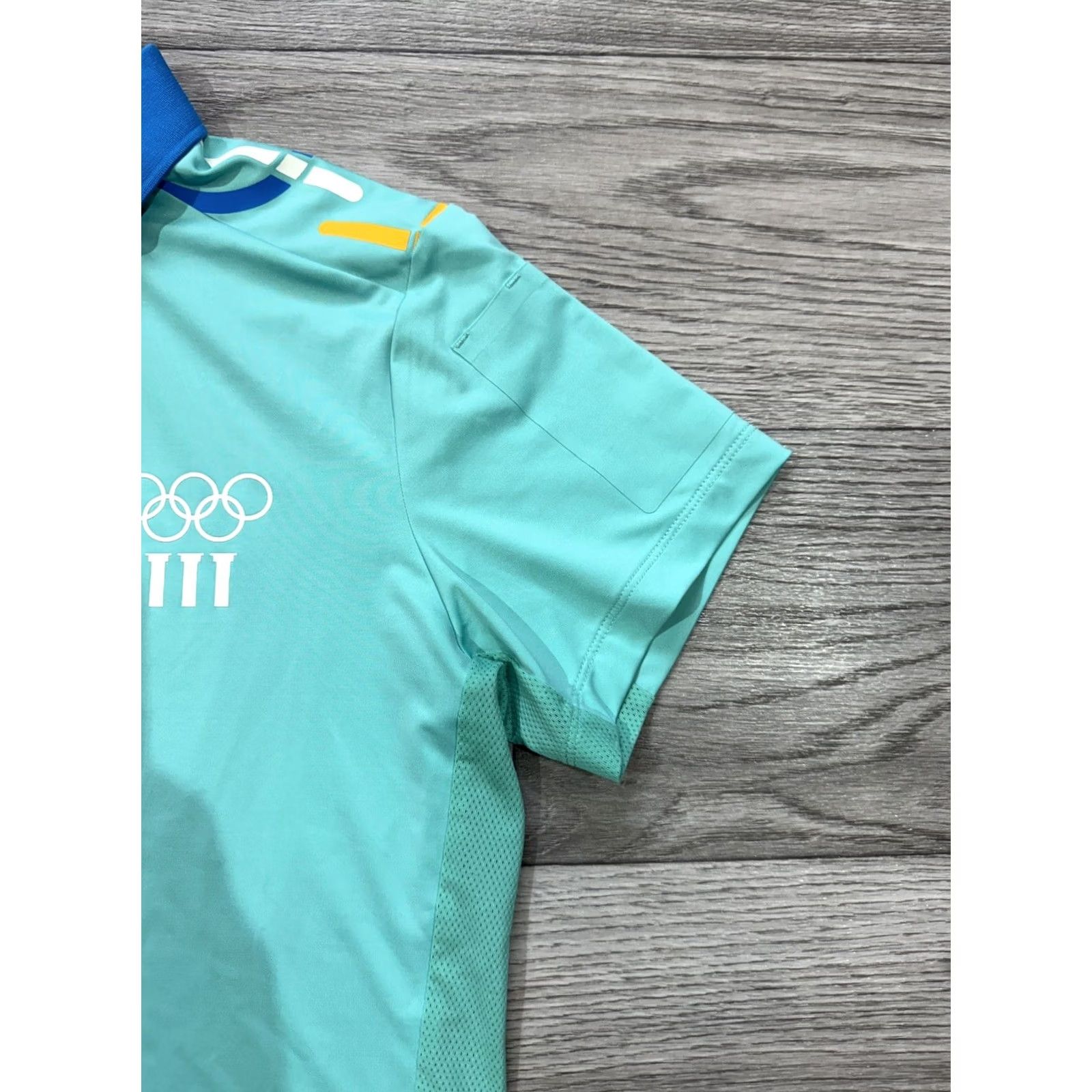 Vintage Anta Olympic Games Tech Polo Shirt Women’s M Tiffany Size M / US 6-8 / IT 42-44 - 7 Thumbnail