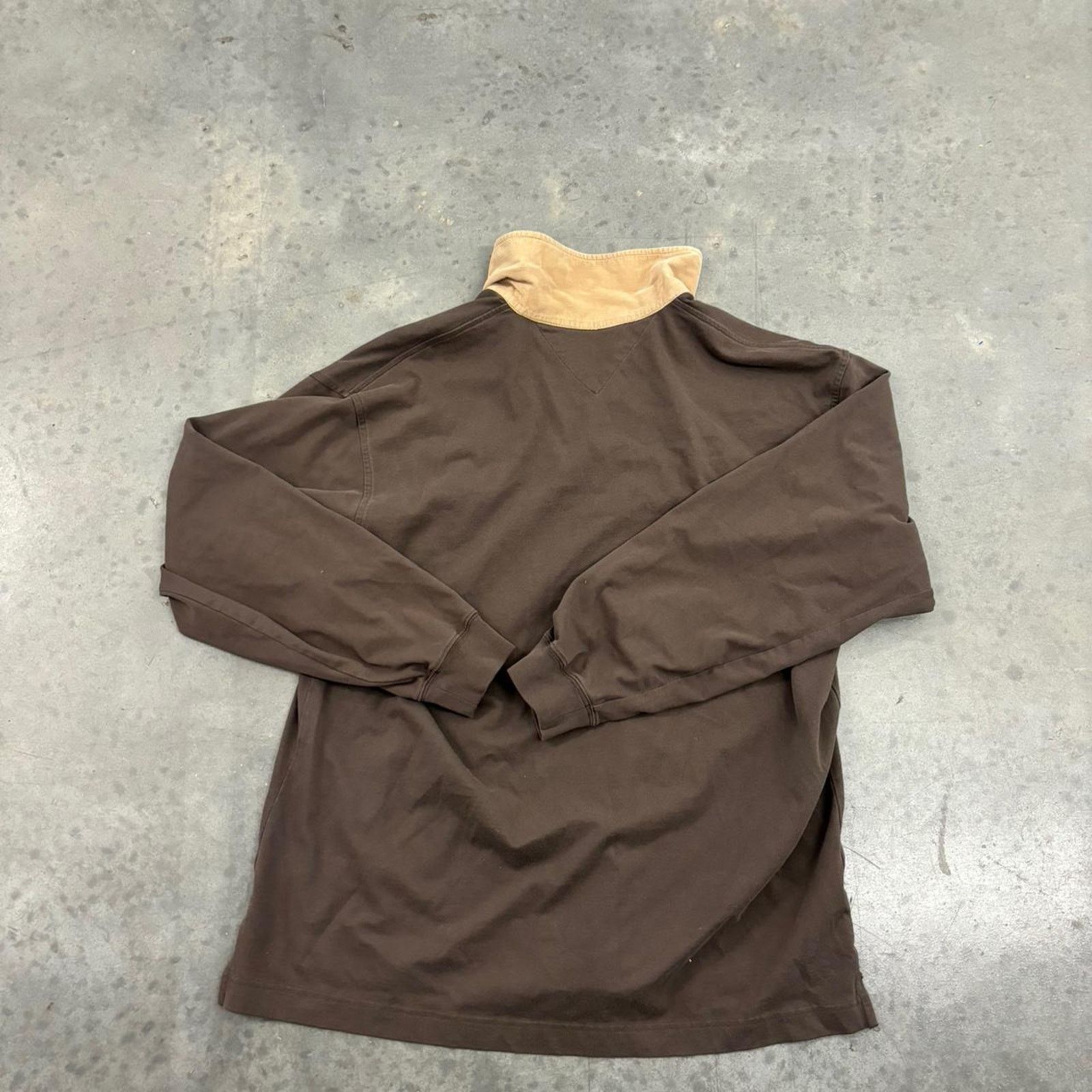 Tommy Hilfiger Vintage Y2K Style Tommy Hilfiger Brown Rugby Style Shirt Size US XL / EU 56 / 4 - 5 Thumbnail