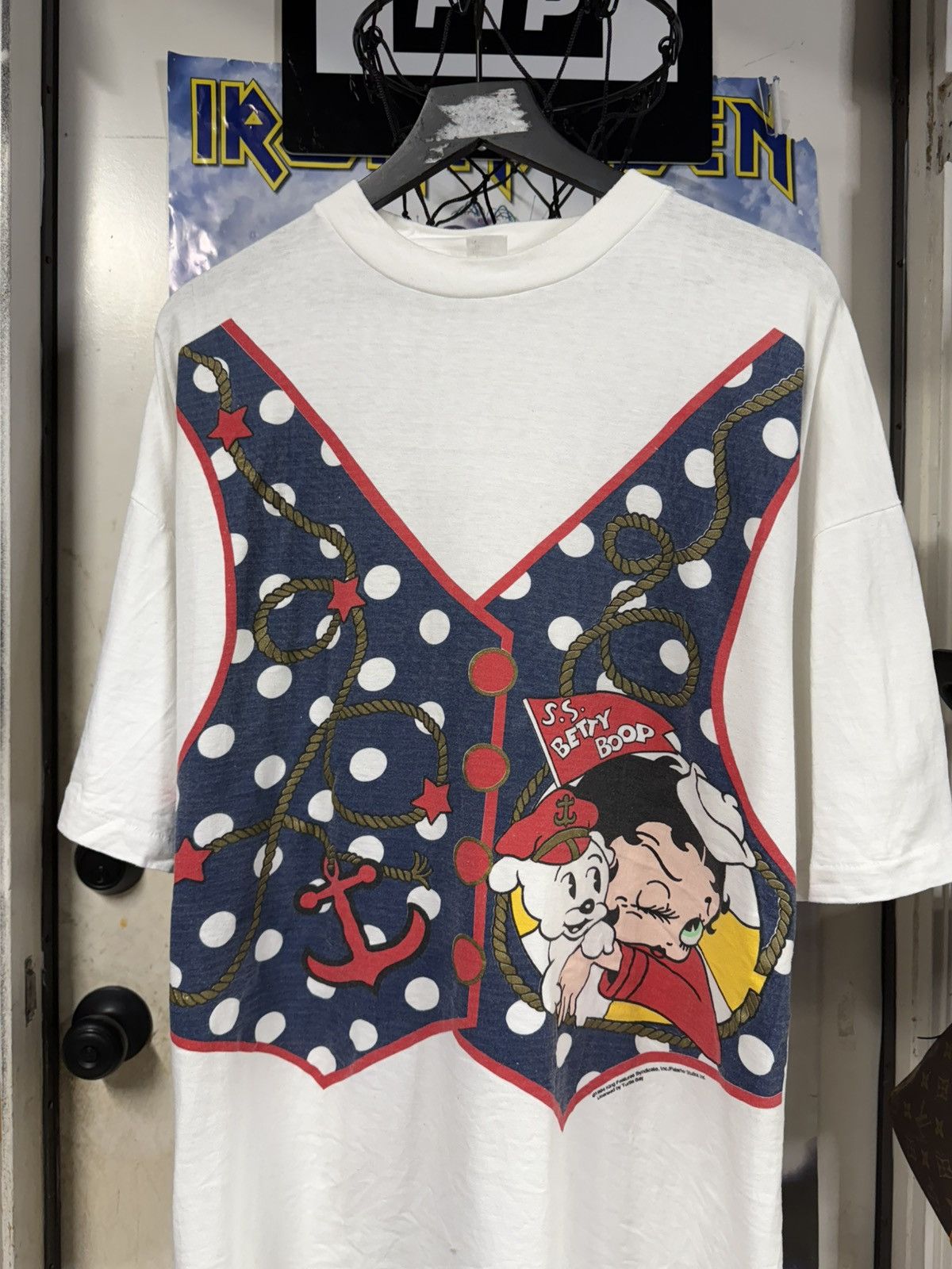 Vintage Vintage 90’s Betty Boop Sailor Tee Shirt 2XL Size US XXL / EU 58 / 5 - 7 Thumbnail