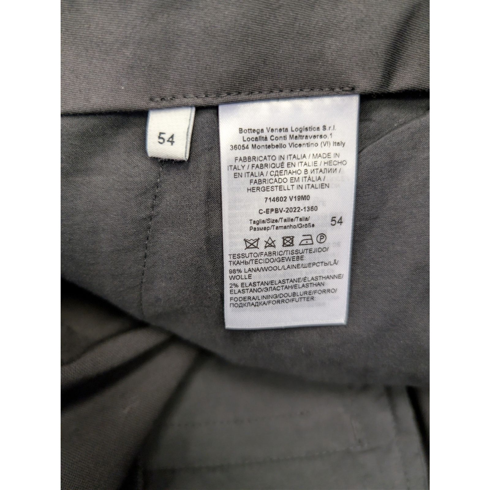 Bottega Veneta o1rshd1 Grain De Poudre Stretch Trousers / Casual Pants Size US 38 / EU 54 - 16 Thumbnail