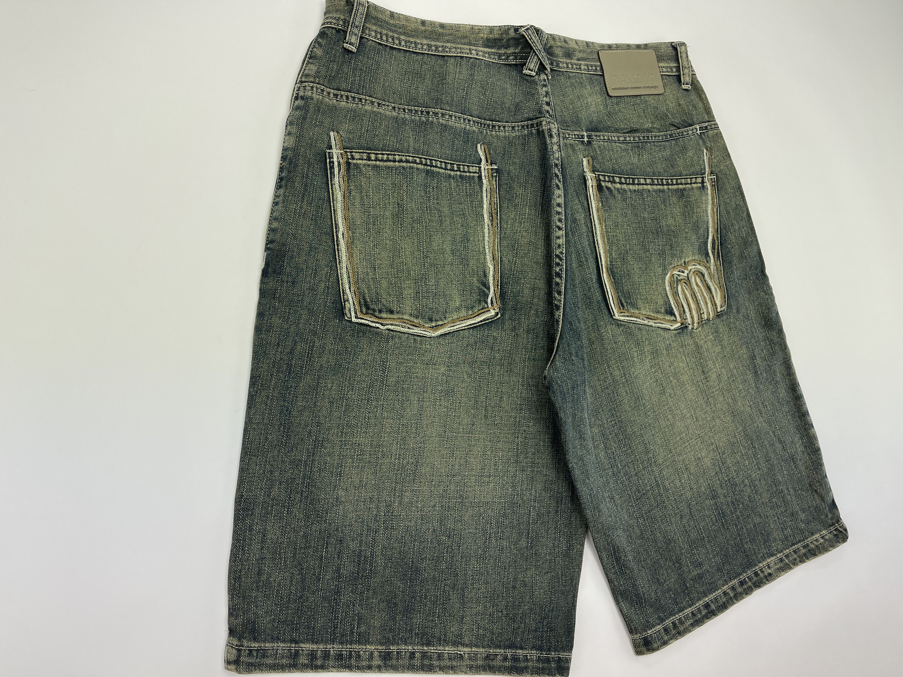 Vintage Mass DNM jeans shorts, vintage hip hop, 90s, skater, size 34 Size US 34 / EU 50 - 2 Thumbnail