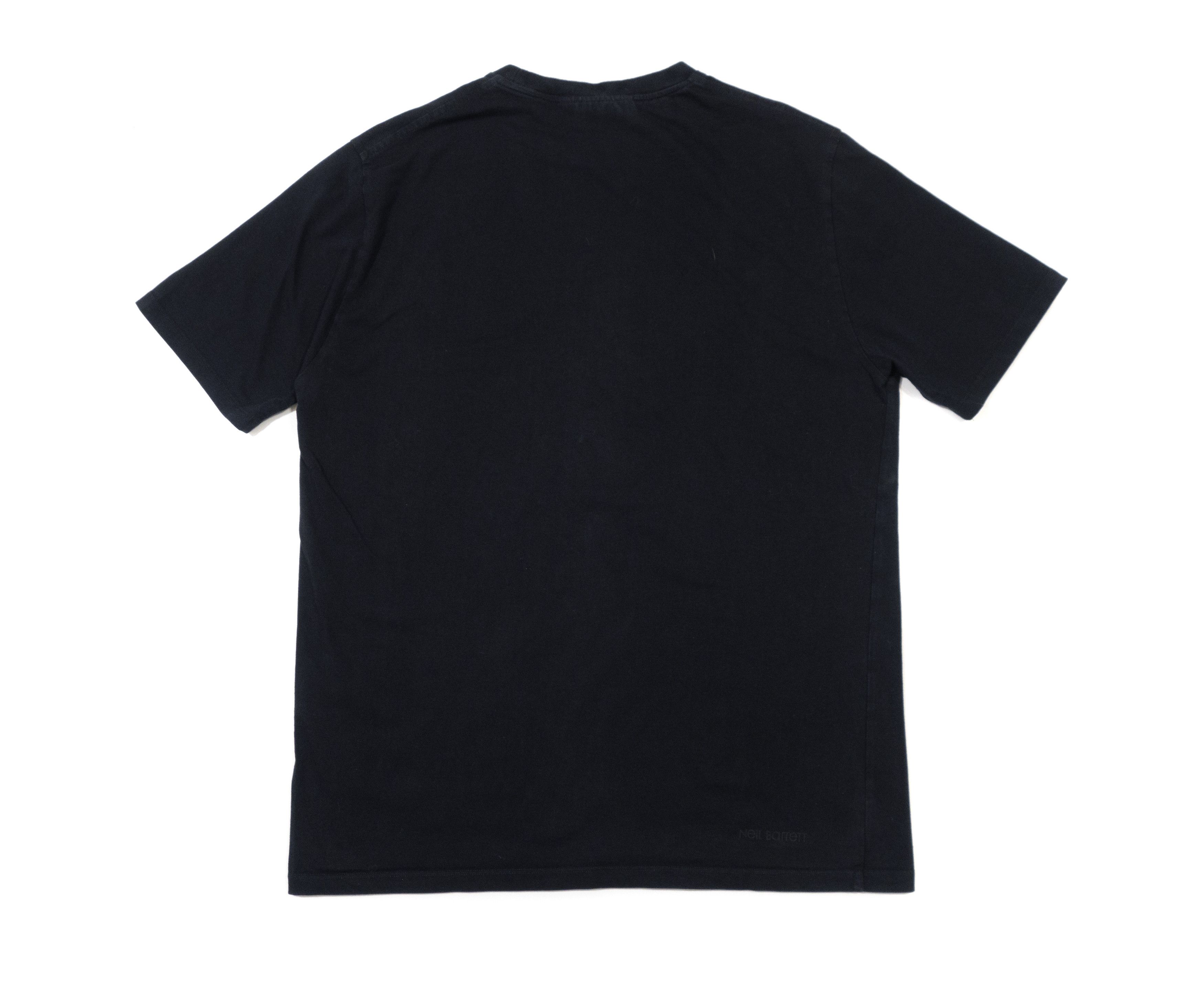 Neil Barrett Lightning Tape Logo Oversize Fit T-shirt Size US M / EU 48-50 / 2 - 2 Thumbnail