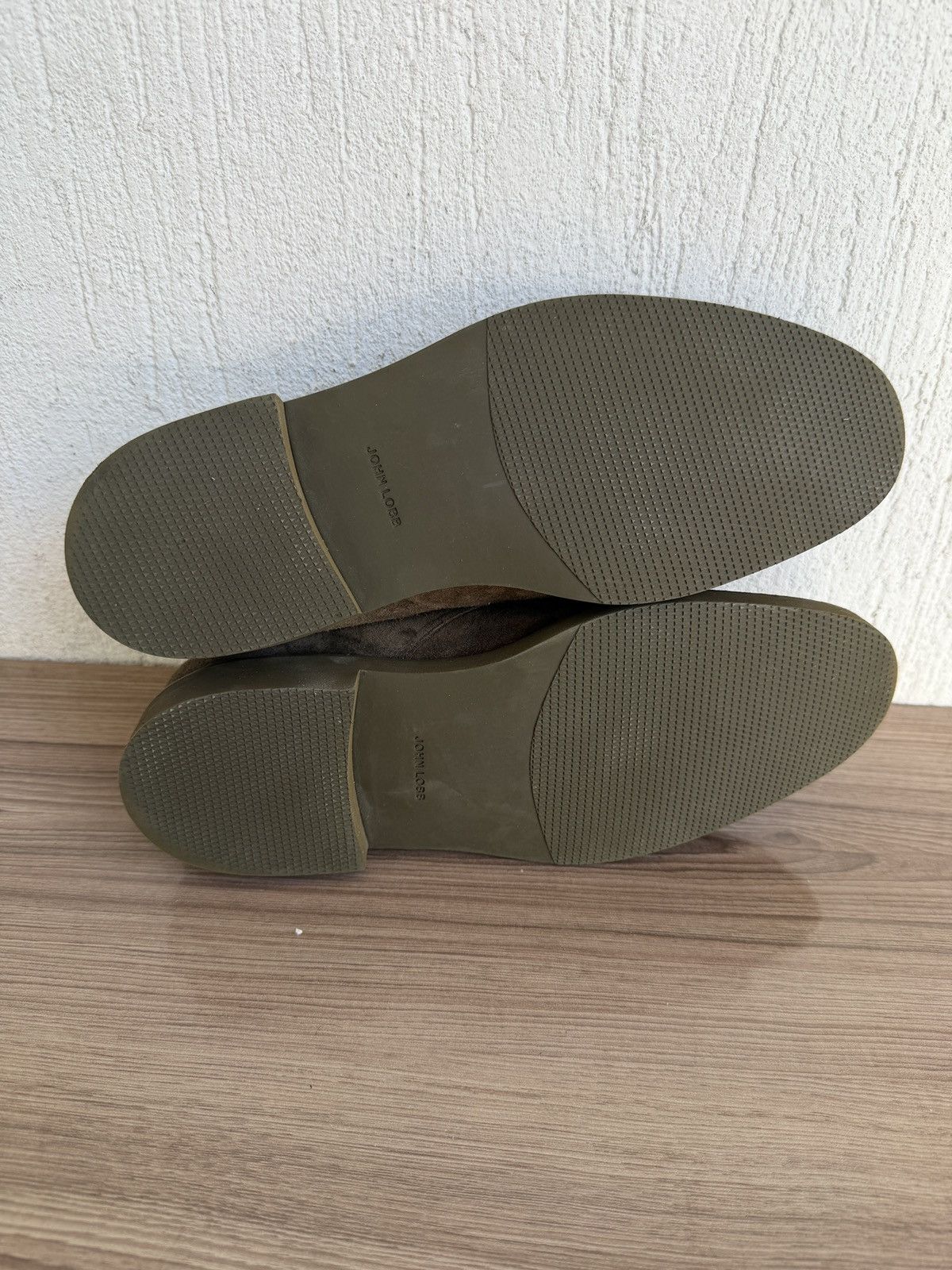 John Lobb 7.5EE Olive suede haloon derby Size US 8.5 / EU 41-42 - 16 Thumbnail