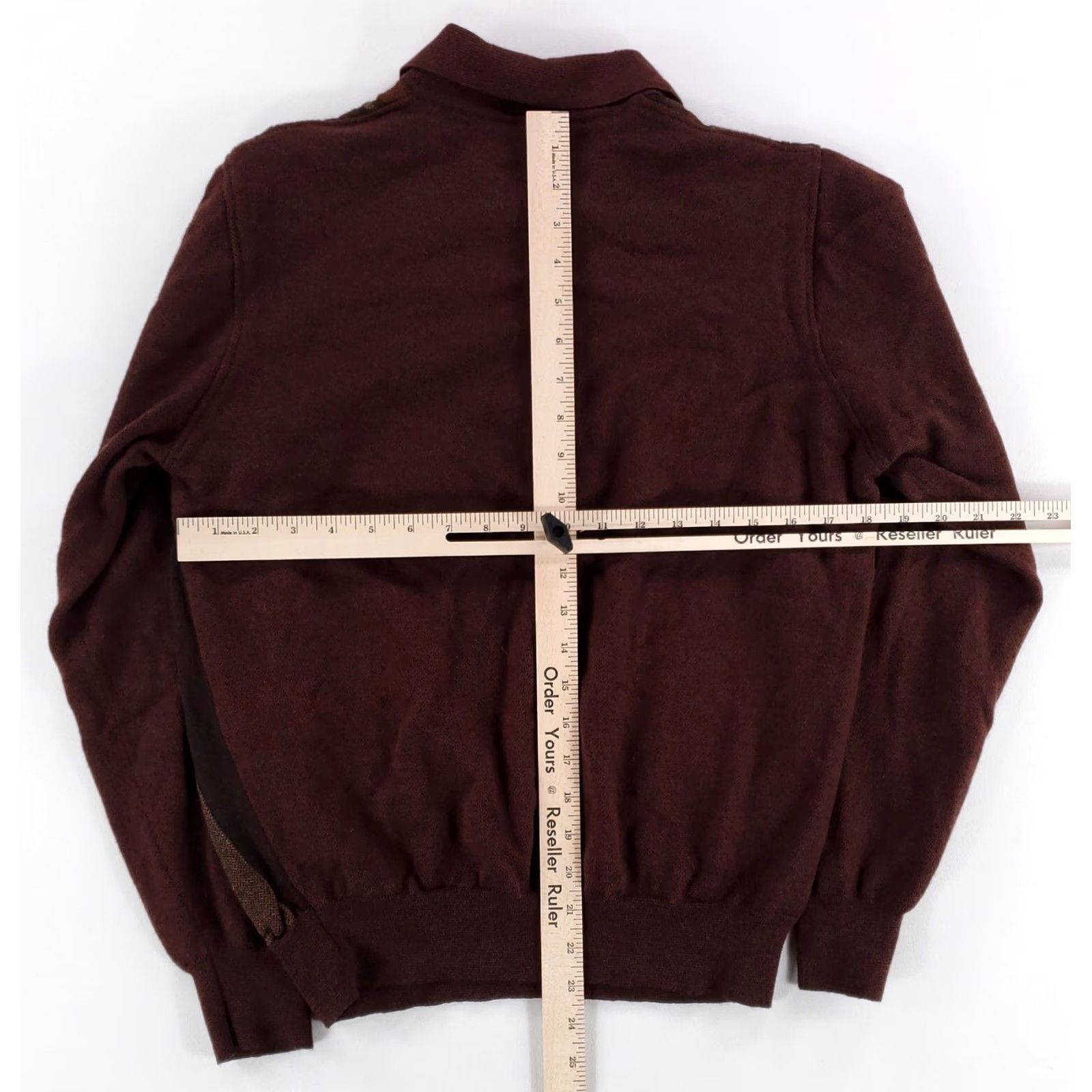 Vintage Dalmine 1/4 Zip Wool Sweater Long Sleeve Made Italy Mens L Red Brown Orange 52 Wool Pullover Size US L / EU 52-54 / 3 - 5 Thumbnail