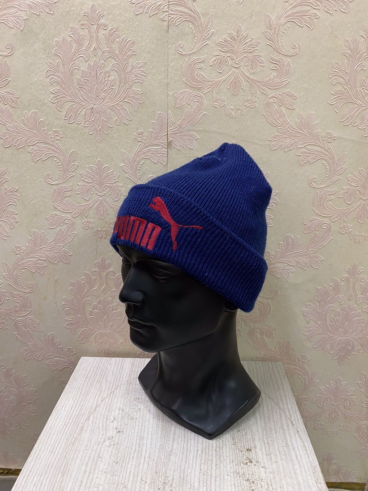 Puma × Vintage Vintage Puma Spell out Beanie Hat Size ONE SIZE - 3 Thumbnail