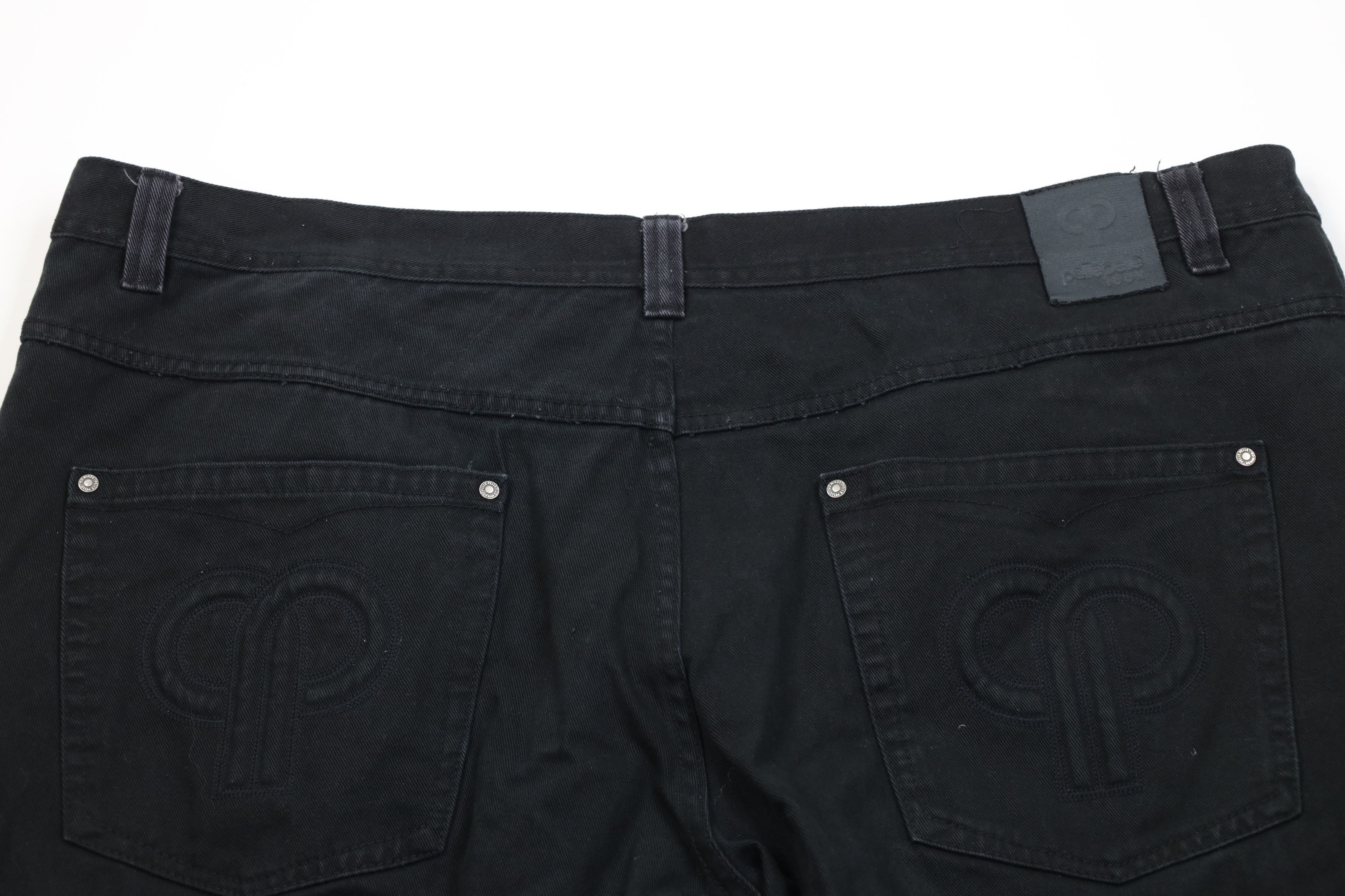 Pelle Pelle Vintage 90s Y2K Pelle Pelle Baggy Wide Leg Denim Jeans Black Size US 44 / EU 60 - 12 Thumbnail
