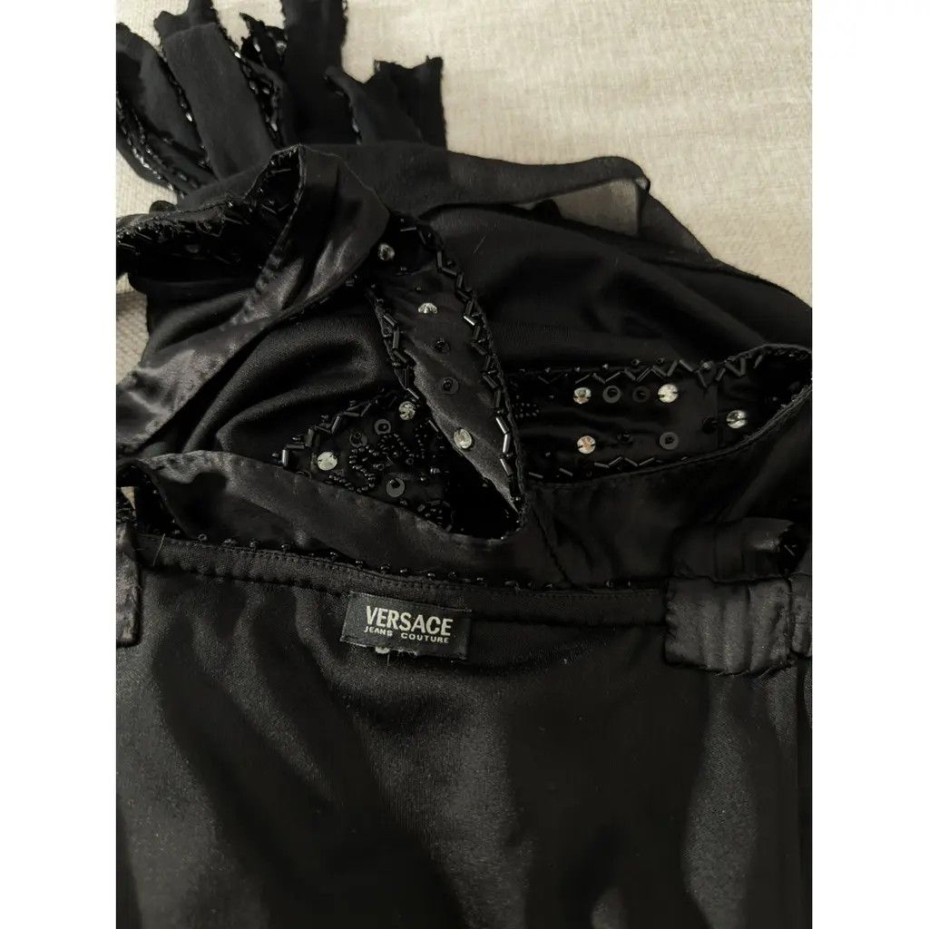 Versace Jeans Couture Versace Jeans Couture Black Silk Cocktail Dress Size 40 IT Size S / US 4 / IT 40 - 7 Thumbnail