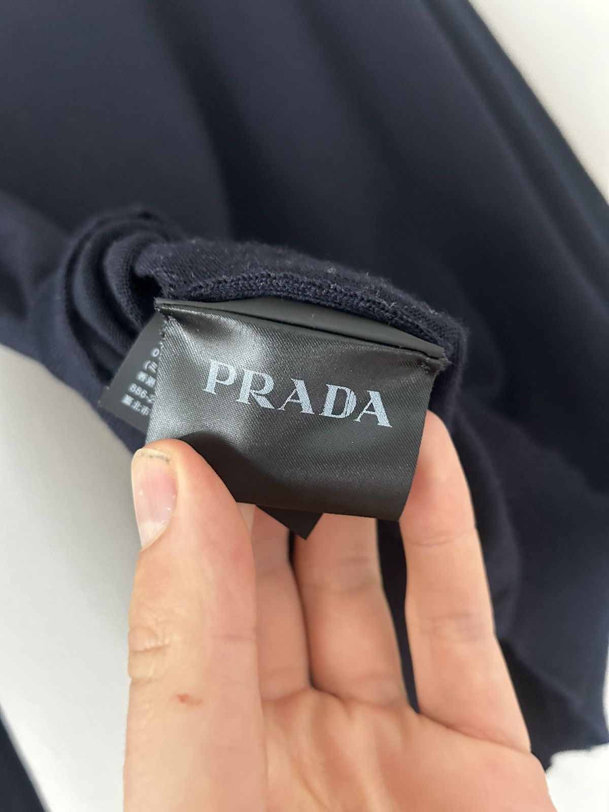 Prada Prada Navy Wool Knit Polo Shirt – Size 48 Size US M / EU 48-50 / 2 - 9 Thumbnail