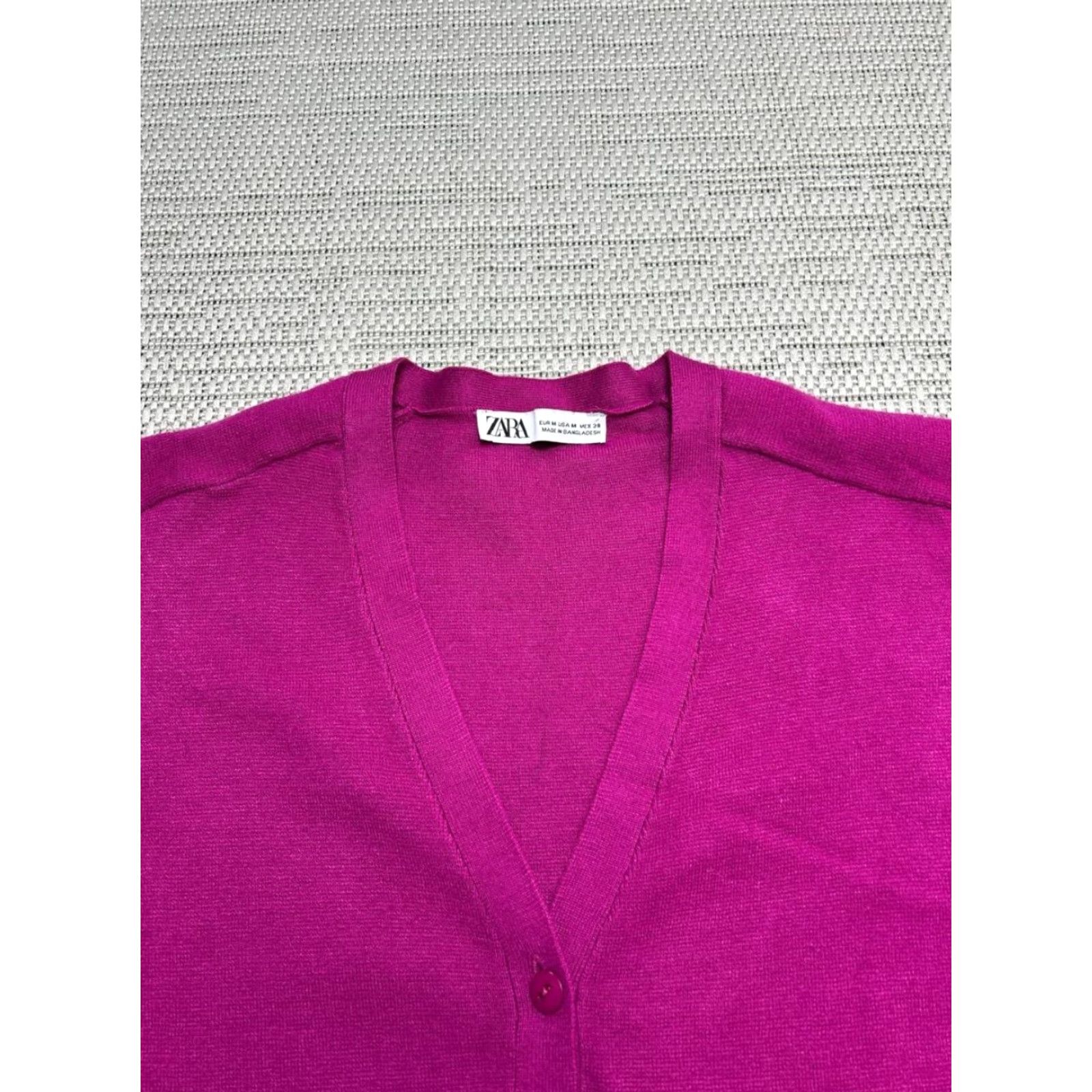 Theory Theory Cardigan Womens Small Wool Knit Wrap V-Neck Purple Size S / US 4 / IT 40 - 2 Thumbnail
