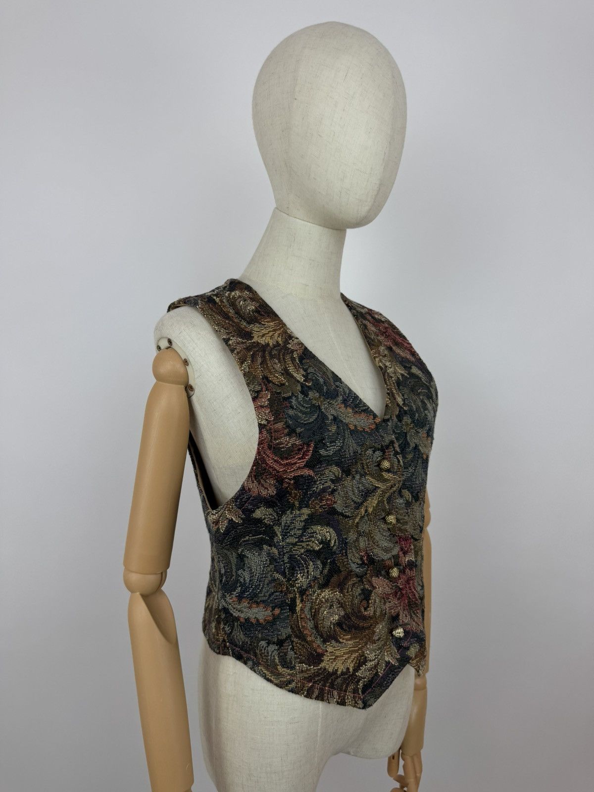 Other Spirits In The Pine Handmade Vest Patchwork Haritage Womens Size M / US 6-8 / IT 42-44 - 4 Thumbnail