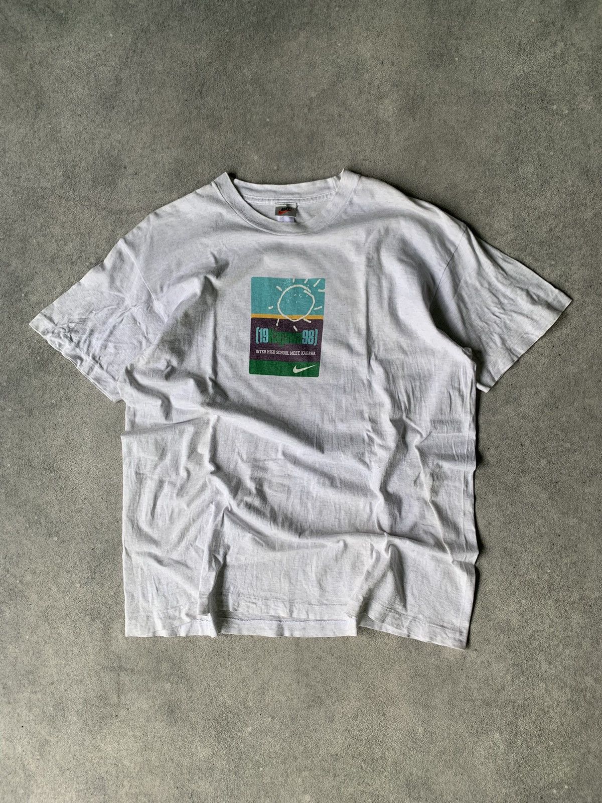 Nike Vintage 90s Nike Kagawa Grapic Tee Size US L / EU 52-54 / 3 - 1 Thumbnail