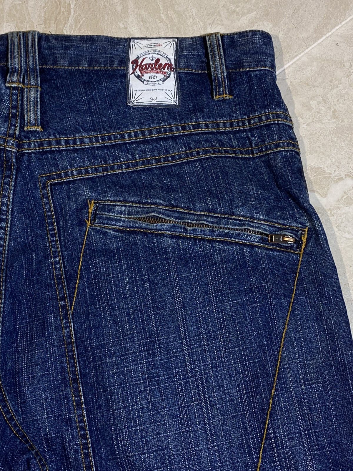 Fubu Crazy Y2K Platinum Fubu Jnco Style Globetrotters 34x34 Jeans Size US 34 / EU 50 - 24 Thumbnail