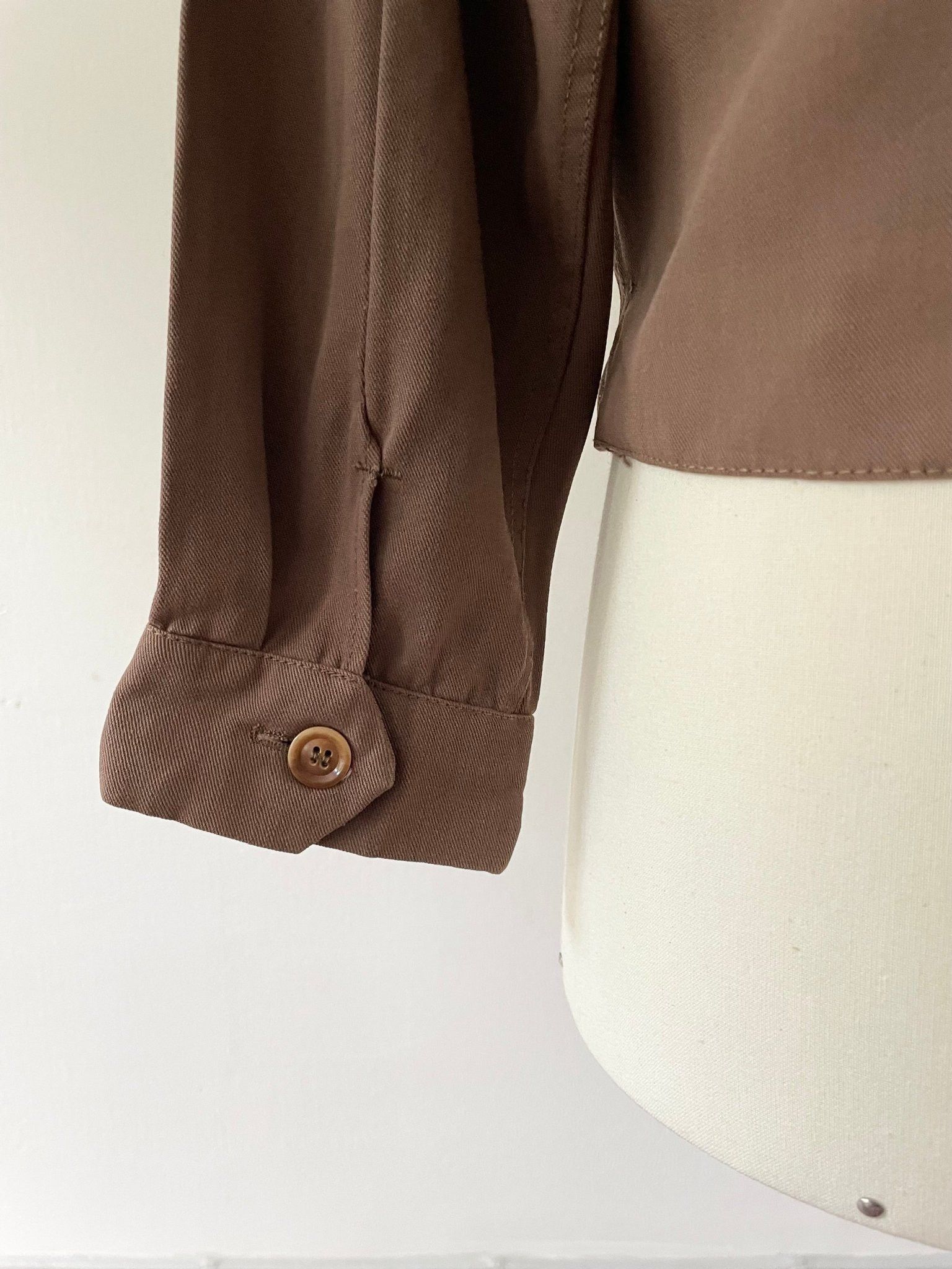 Vintage 1940's Ricky Gabardine Jacket - Small Size US S / EU 44-46 / 1 - 6 Thumbnail