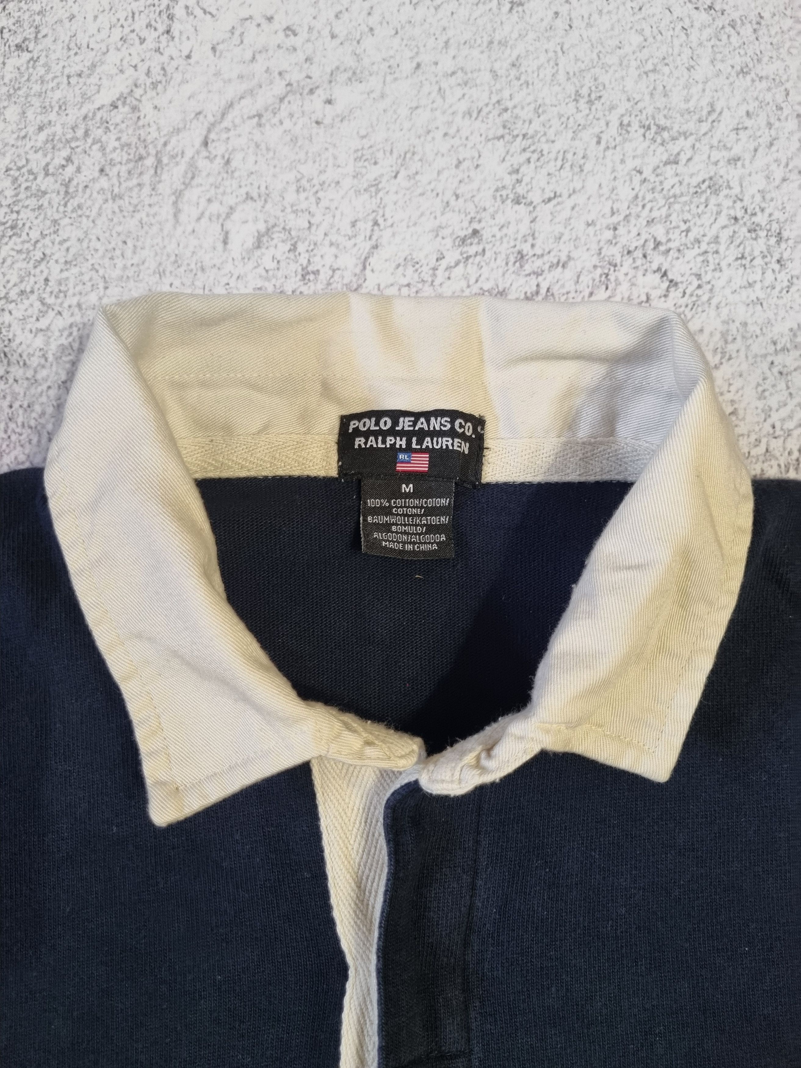 Polo Ralph Lauren Vintage Polo Jeans Ralph Lauren USA Long Sleeve Polo Rugby Size US M / EU 48-50 / 2 - 7 Thumbnail