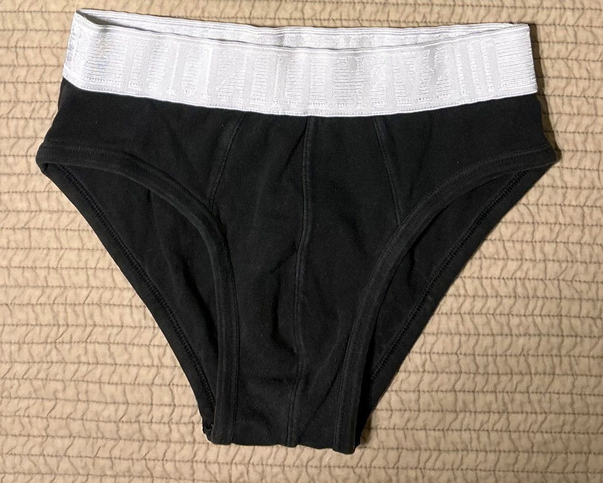 Roberto Cavalli Vintage 2004 Stretch Cotton Metallic Graphic Sport Brief Size 28 - 2 Thumbnail