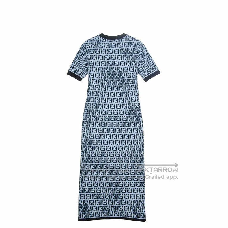 Fendi Printed Knit Dress in Blue is available for purchase on au PAY Market  - Imported Goods Online Store Co.Ltd. | au PAY Market - Online Shopping Site