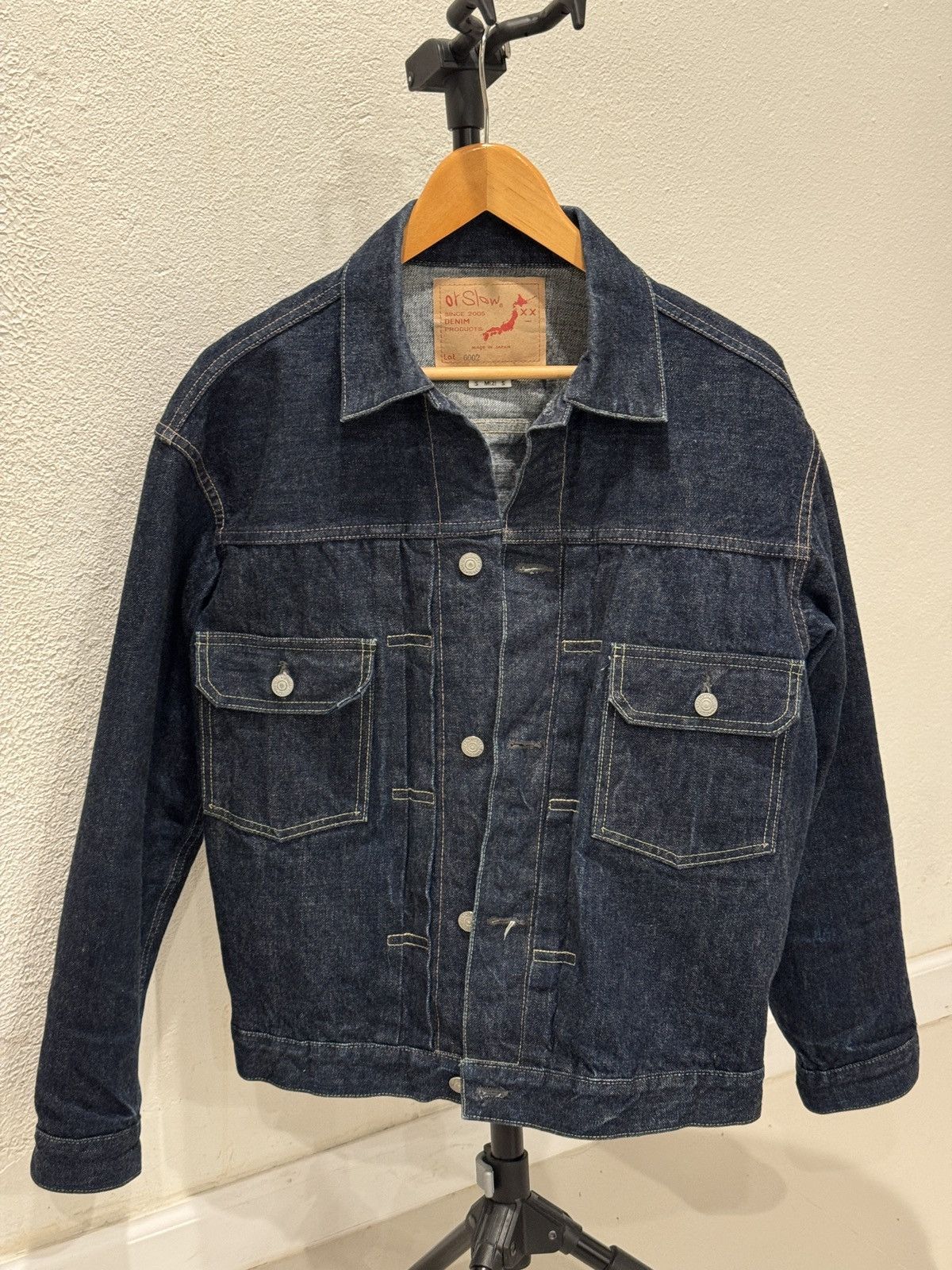 Orslow Type 2 1950’s One Wash Denim Jacket (size 2) Size US S / EU 44-46 / 1 - 1 Thumbnail