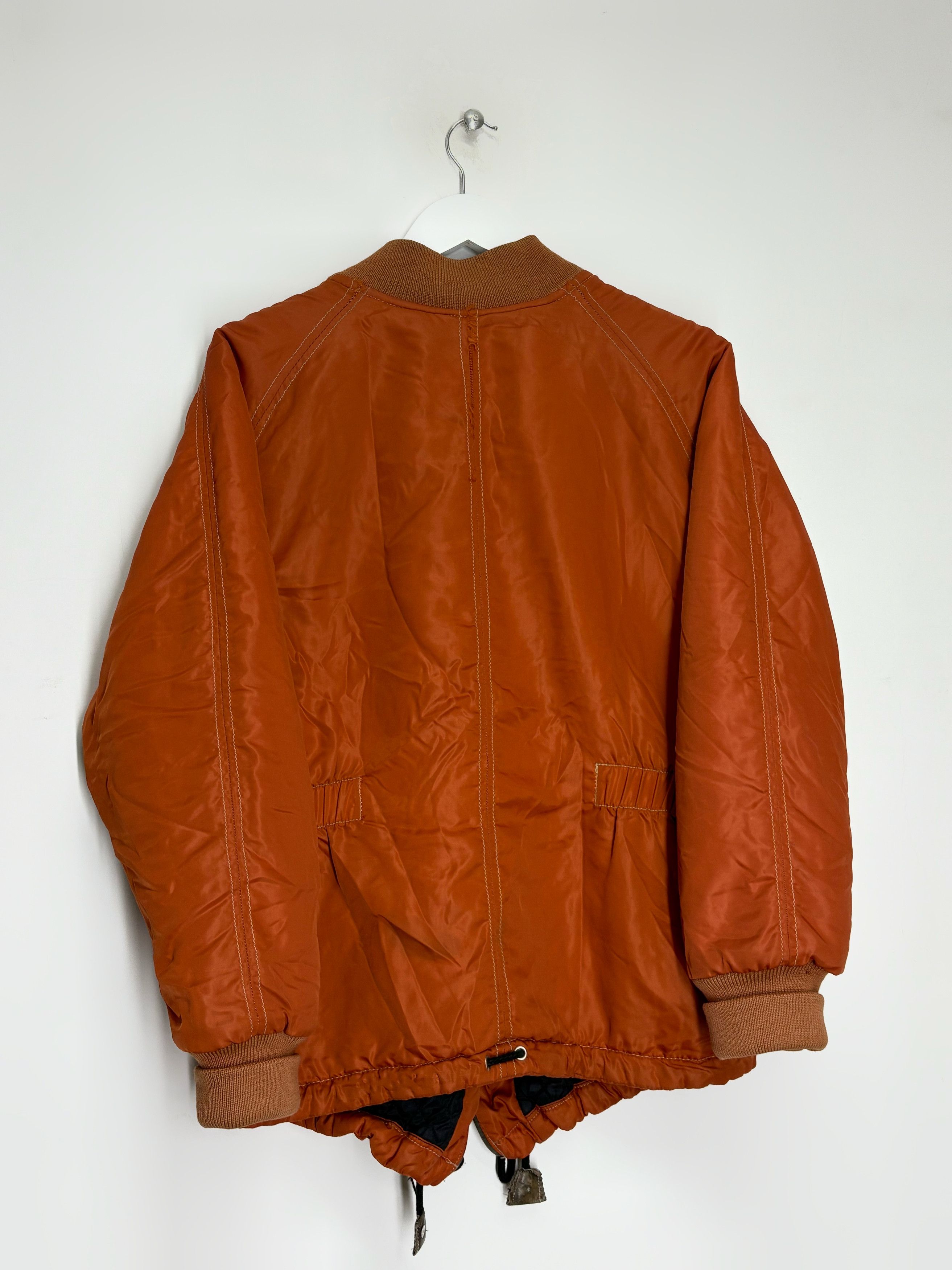Diesel Diesel 80s Vintage Rare Orange Nylon Bomber Jacket Size US L / EU 52-54 / 3 - 2 Thumbnail