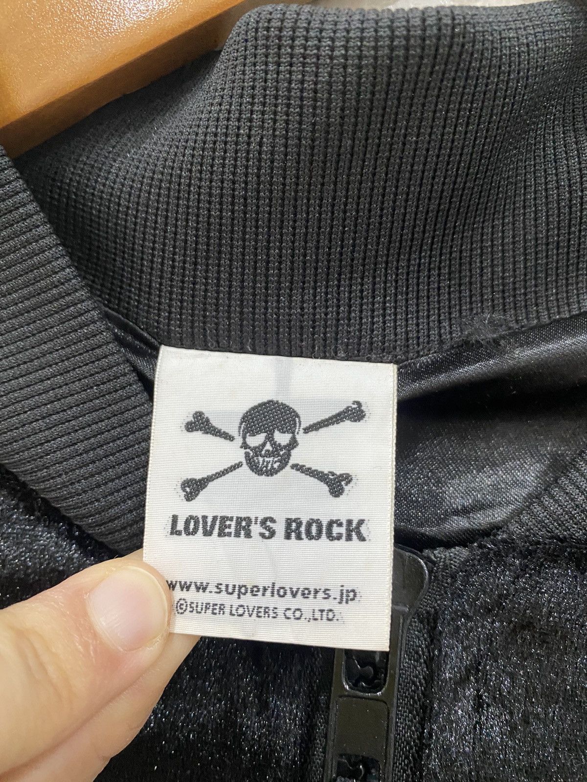 Japanese Brand ✅VINTAGE SUPERLOVERS Lover's Rock velvet embroidered jacket Size US M / EU 48-50 / 2 - 3 Thumbnail