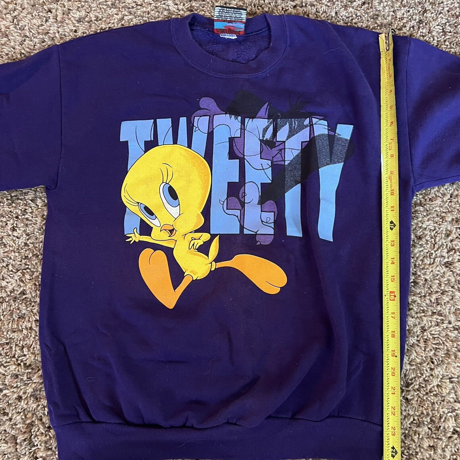 Other Vintage 90’s Tweety Bird Looney Tunes Sweatshirt Purple XL Size US XL / EU 56 / 4 - 4 Thumbnail