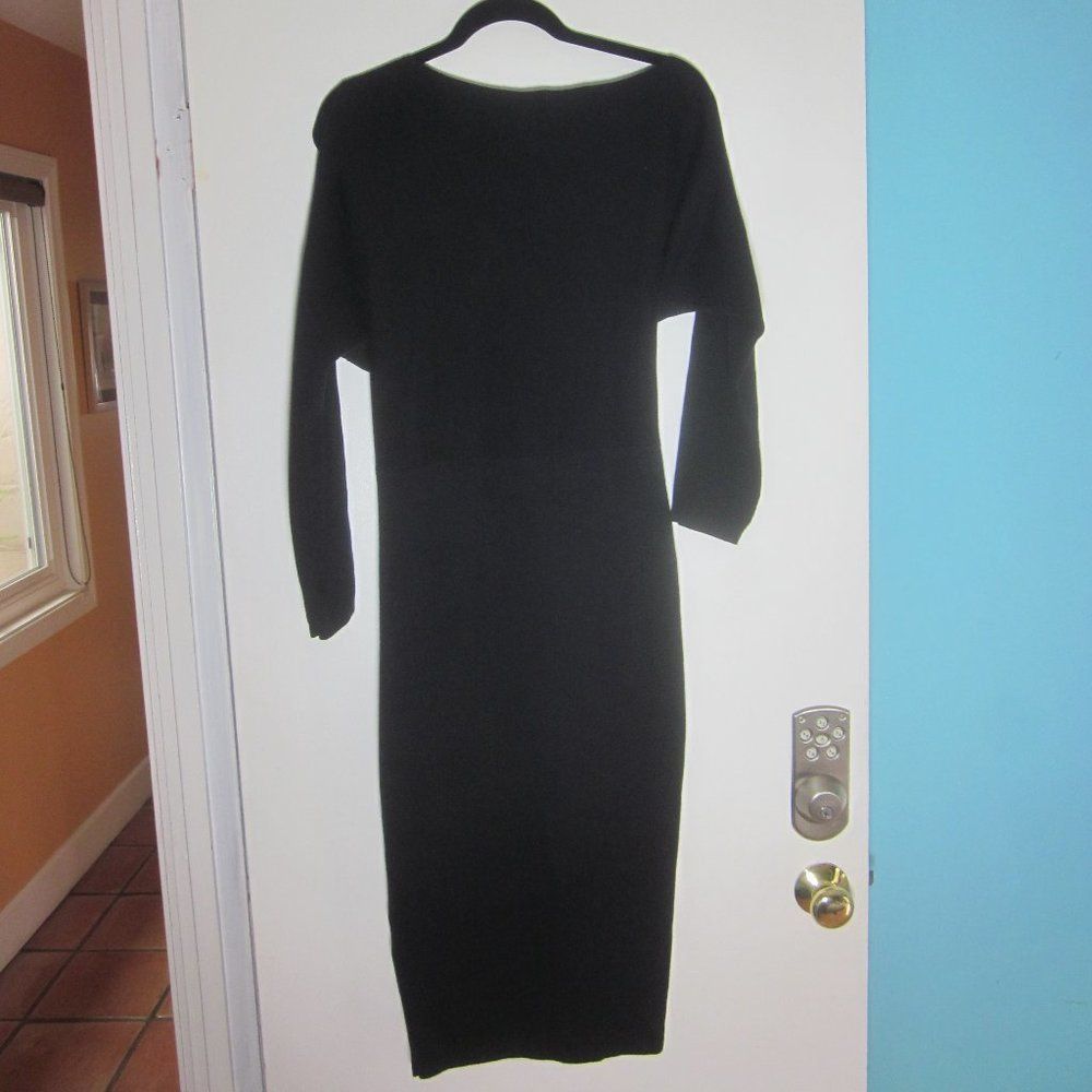 Other Runaway The Label Black "Moxie" Knit Long Sleeve Midi Sheath Size S / US 4 / IT 40 - 11 Thumbnail