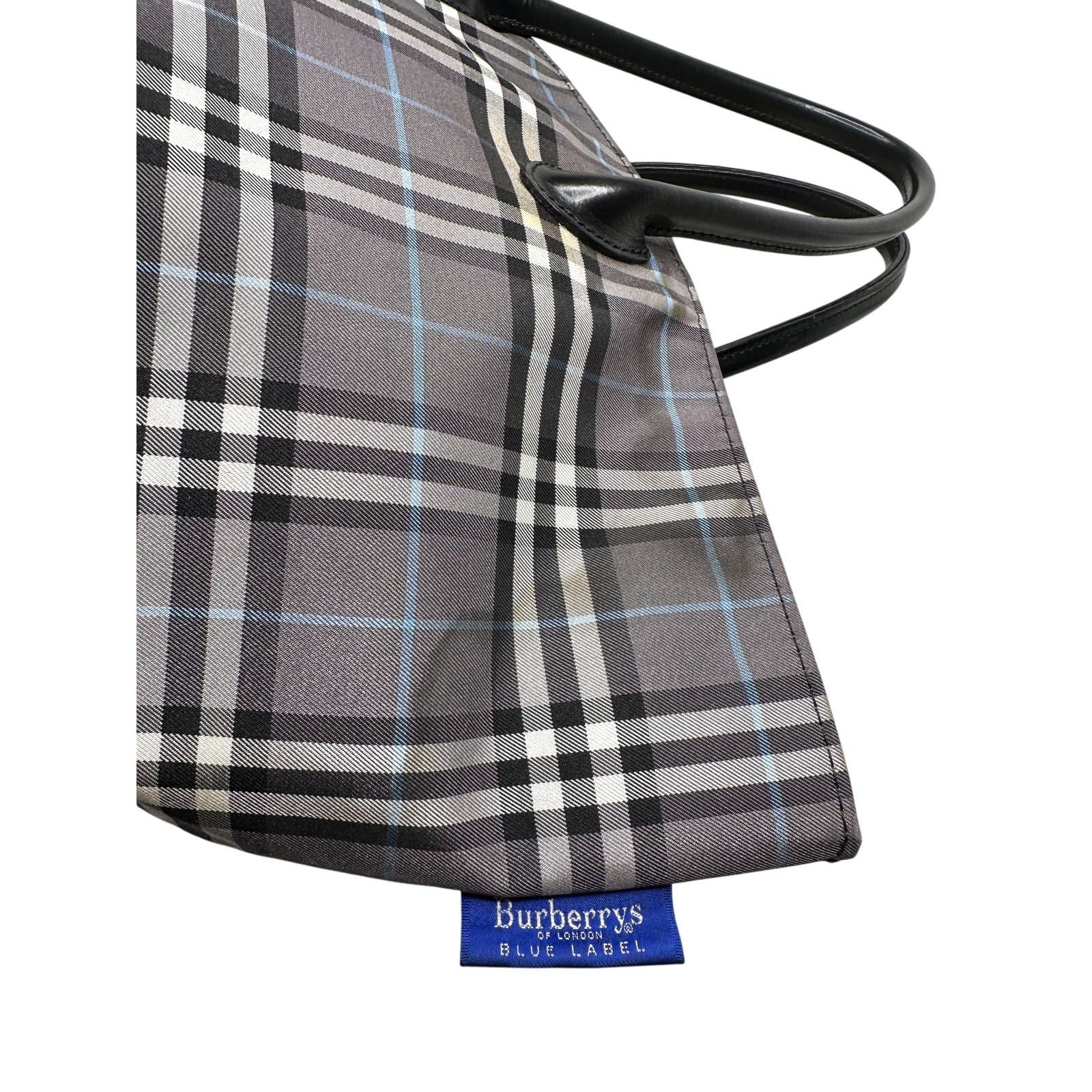 Burberry Autre Marque Burberrys London Gray Nova Check Blue Label Bag Size ONE SIZE - 15 Thumbnail