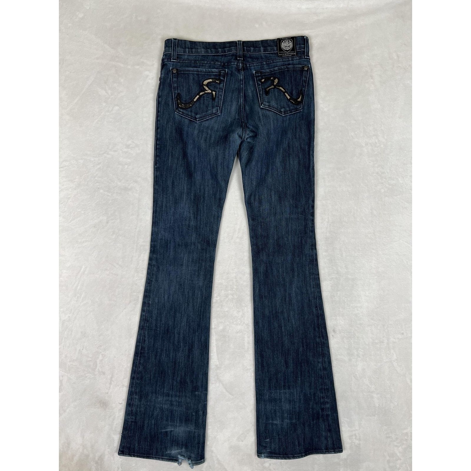 Rock & Republic Rock & Republic Jeans Womens 27 Dark Wash Bootcut Embellishe Size 27" / US 4 / IT 40 - 10 Thumbnail