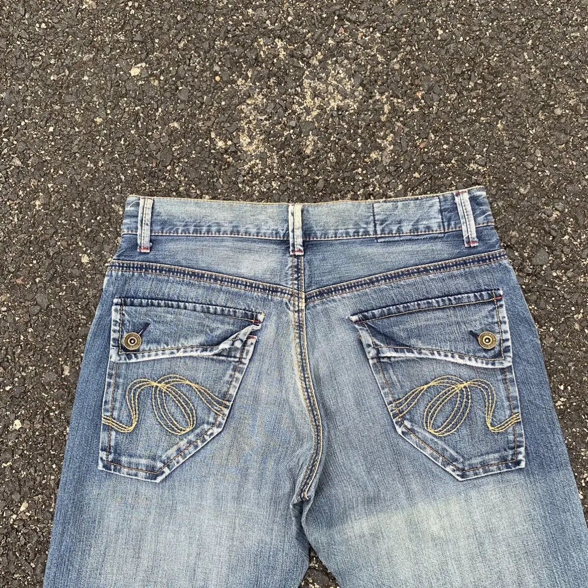 Japanese Brand RUSH HOUR Jeans 34x30 Bush Pants Baggy Denim Pants Size US 34 / EU 50 - 10 Thumbnail