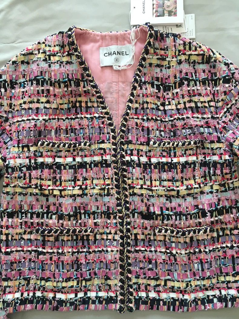 Chanel Chanel Colorful knitted tweed short coat Size XS / US 0-2 / IT 36-38 - 4 Thumbnail
