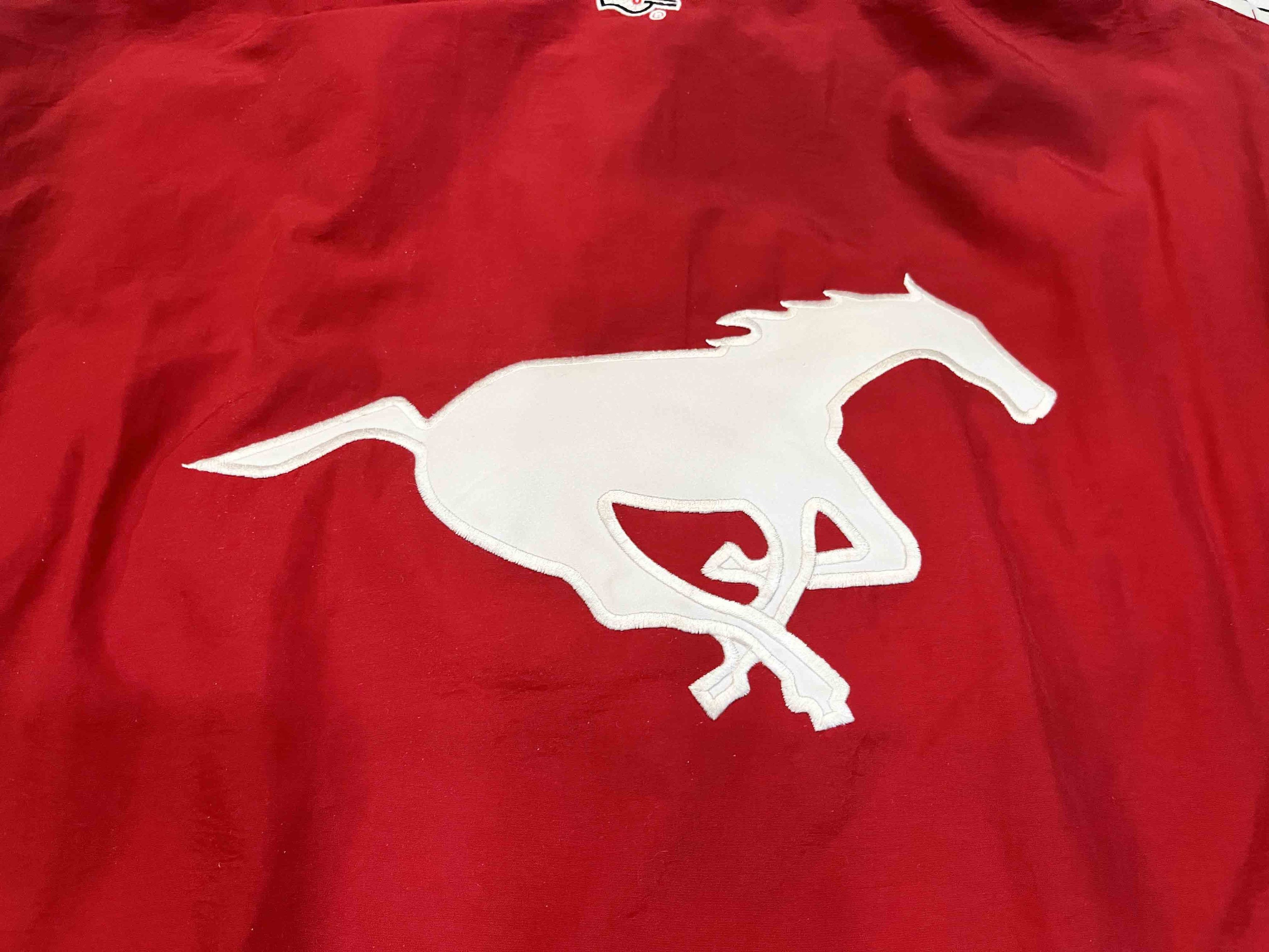 Starter × Vintage Vintage Starter CFL Calgary Stampeders Hoodie Puffer Jacket Size US XL / EU 56 / 4 - 8 Thumbnail