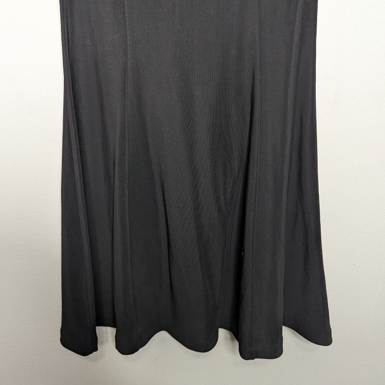 Vintage Carabella Vintage 90's Black Fit Flare Mini Dress Scoop Neck Size S / US 4 / IT 40 - 5 Thumbnail