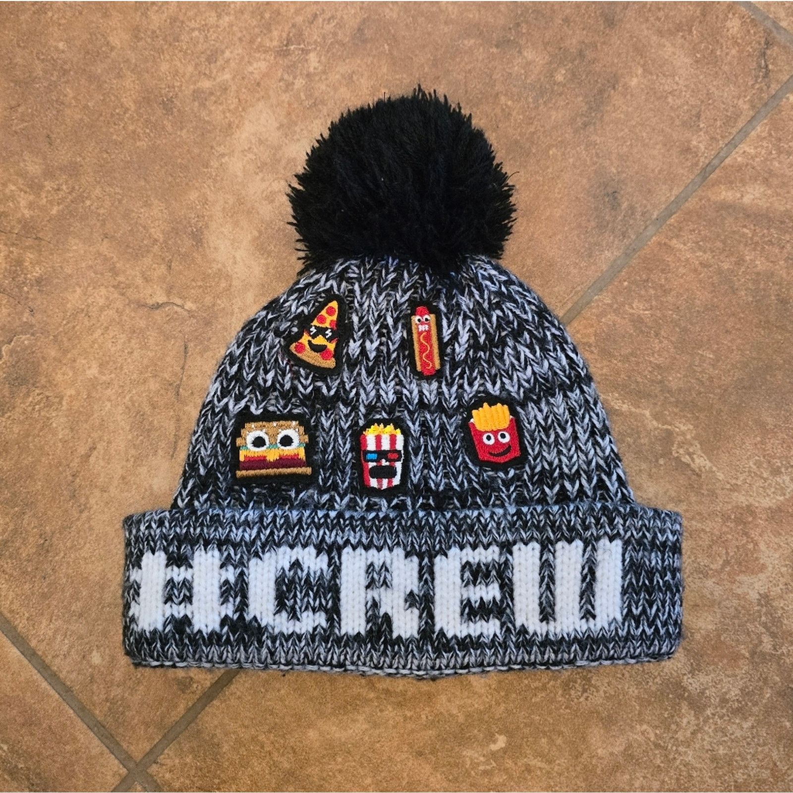 Other Black | PLACE | Crew Detailed Beanie Size ONE SIZE - 1 Thumbnail