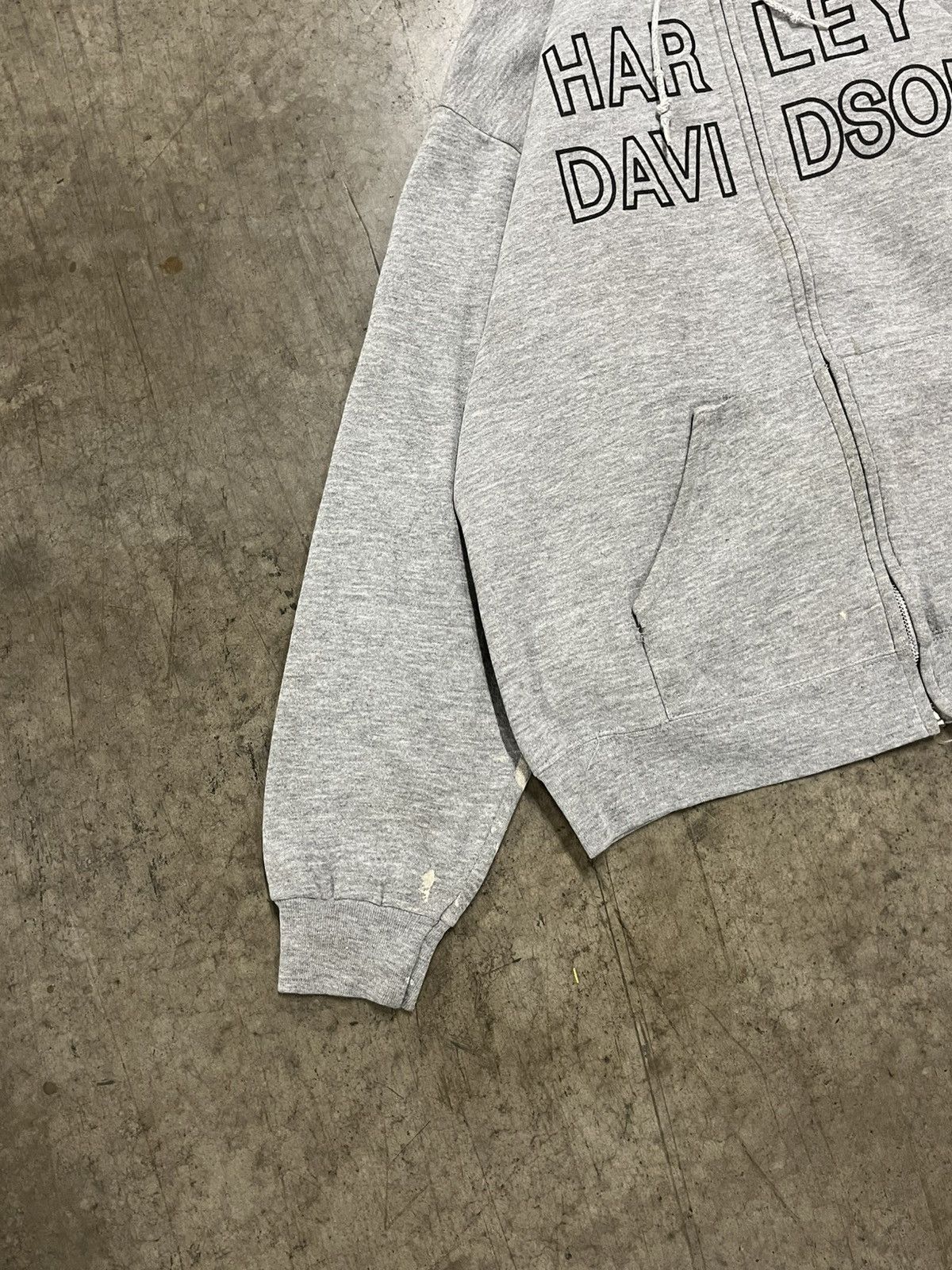 Harley Davidson × Vintage Harley Davidson spell out vintage zip up hoodie skater hype Size US L / EU 52-54 / 3 - 4 Thumbnail