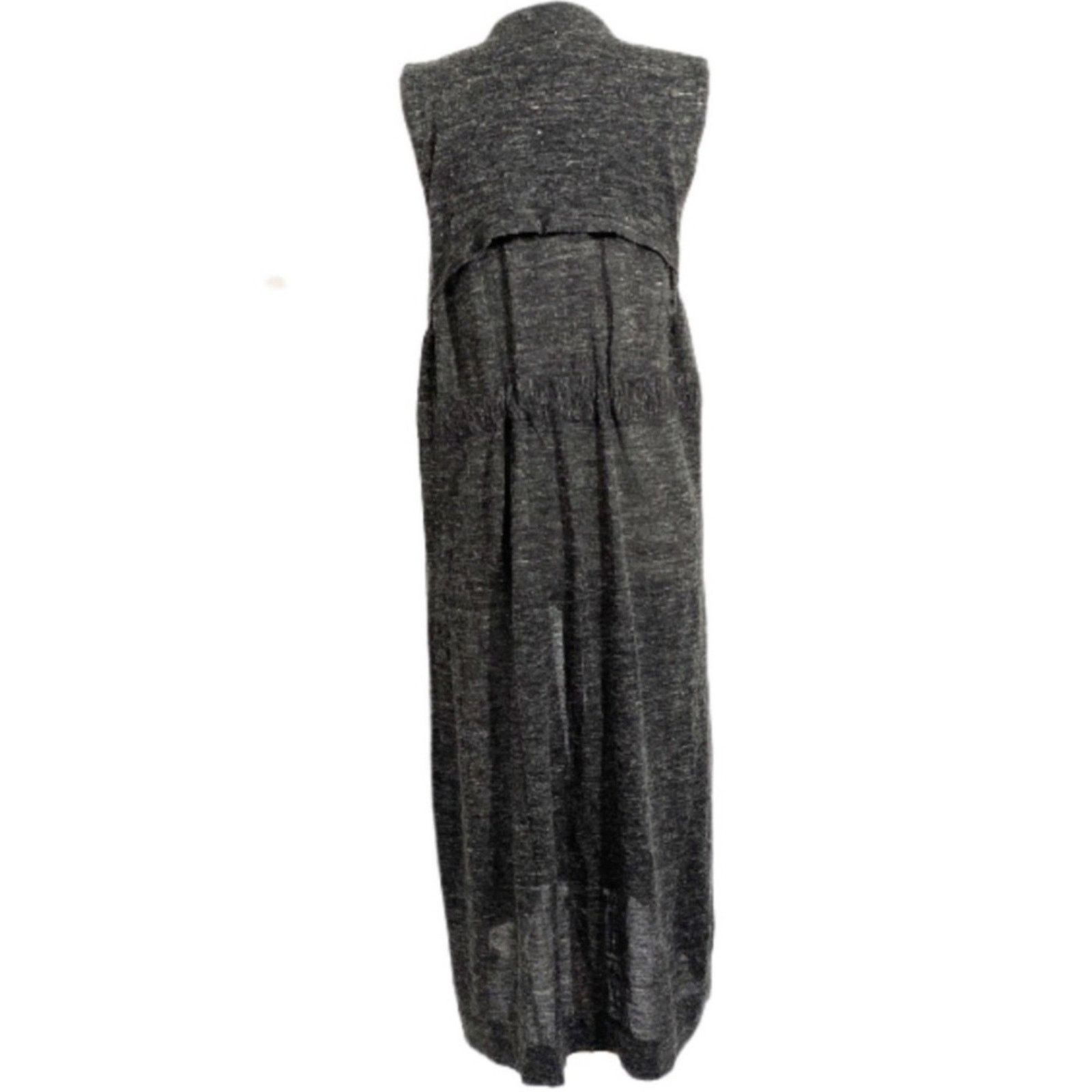 Free People Free People Womens Open Cardigan Duster Sleeveless Linen S Size S / US 4 / IT 40 - 6 Thumbnail