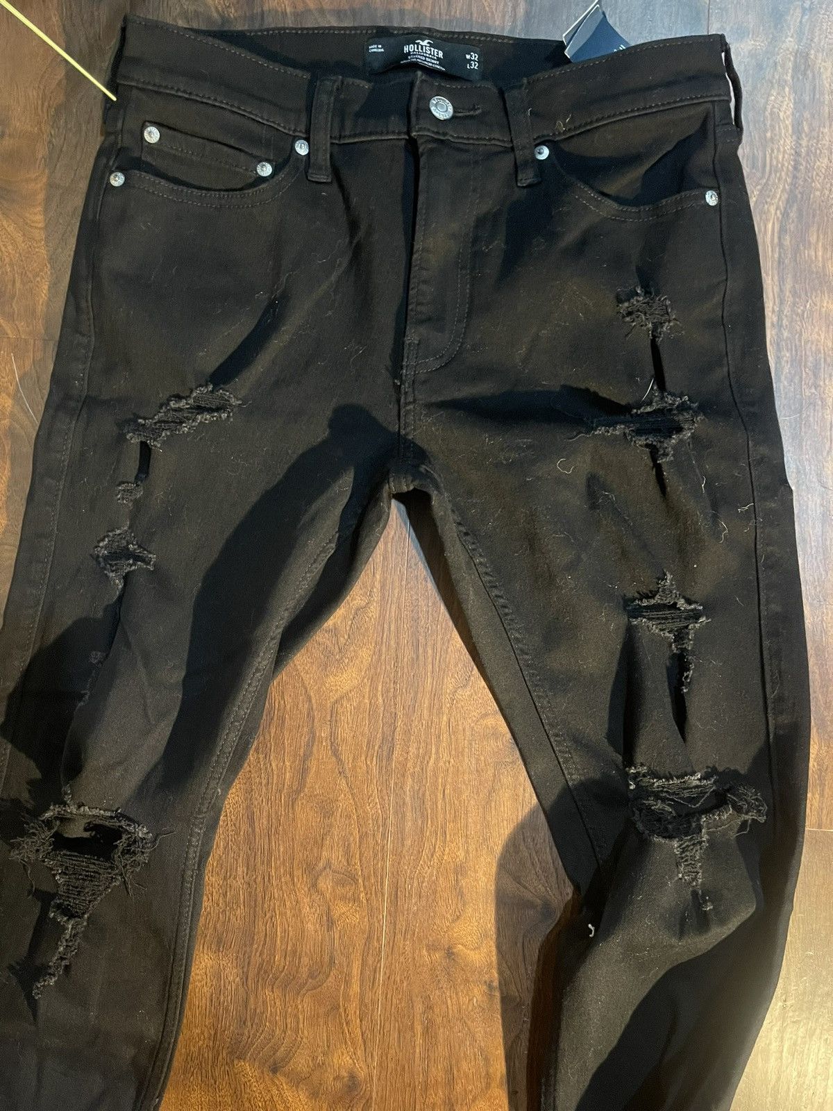 Other Black distressed Jeans Size US 32 / EU 48 - 1 Thumbnail