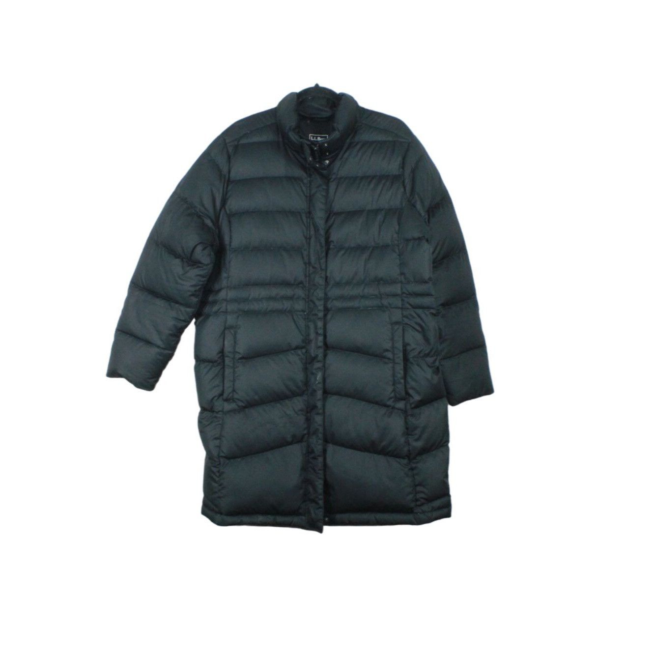 Image of L L Bean x Outdoor Life Ll Bean Warm Core Down Coat Polyester Snap Zip Black Quilted, Women's (Size