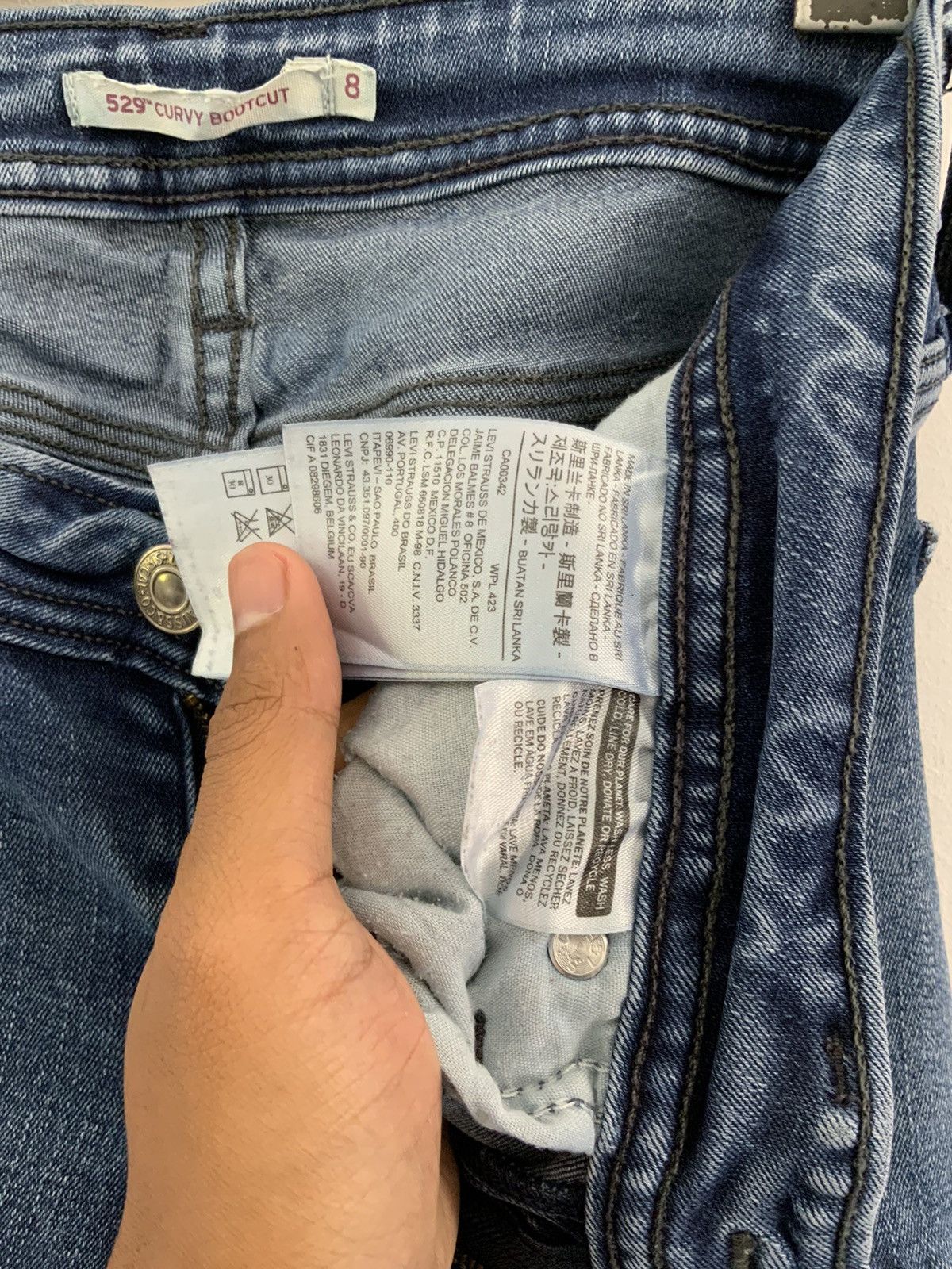 Levi's LEVI’S 529 Curvy Bootcut Archive Jeans Size 29" - 11 Thumbnail