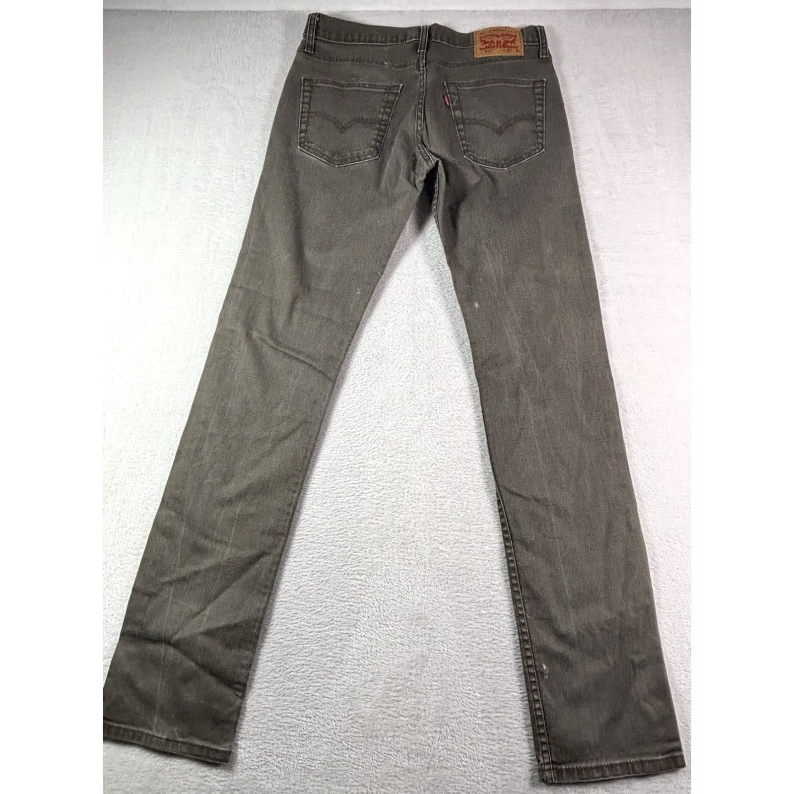 Levi's Levi's 511 Jeans Men Slim Fit 32x36 Tan Gray Denim 5-Pocket Straight Button Zip N/A Size US 32 / EU 48 - 2 Thumbnail