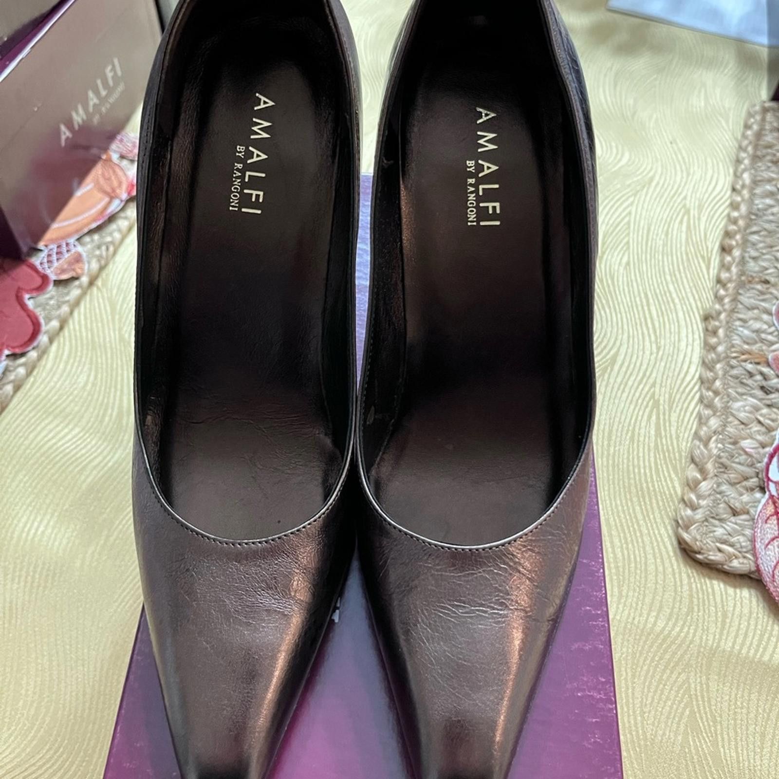 Other Rangoni Black Leather Heels Size US 9.5 / IT 39.5 - 1 Thumbnail