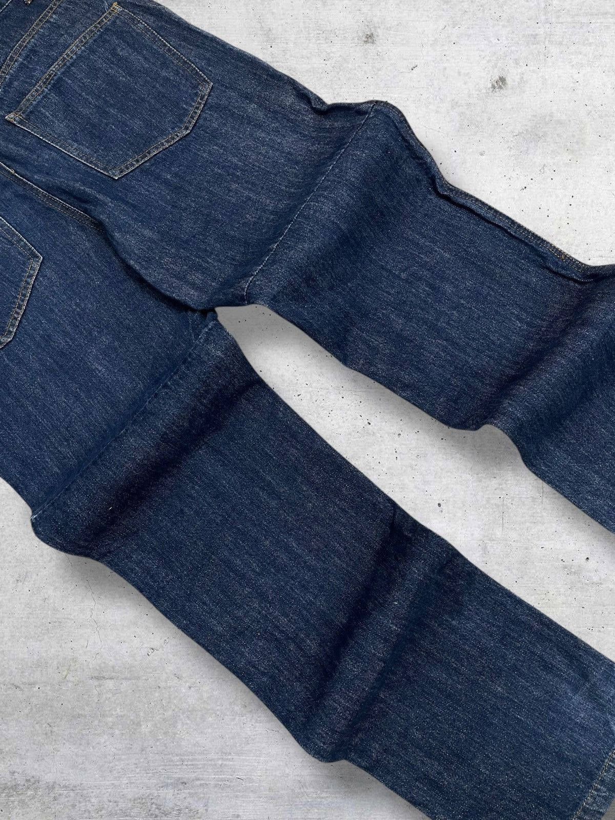 Japanese Brand VINTAGE HANJIRO HARAJUKU JAPAN DESIGNER DOUBLE KNEE DENIM Size US 32 / EU 48 - 13 Thumbnail