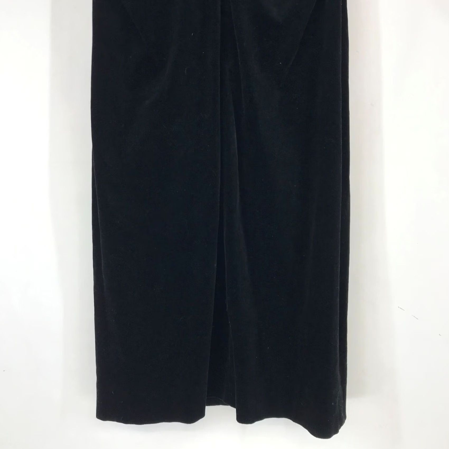 Theory THEORY WOMEN'S DRESS - BLACK VELOUR STRAPLESS 4, SHORT, COTTON BLEND, PRE-OWNED GOOD Size S / US 4 / IT 40 - 6 Thumbnail