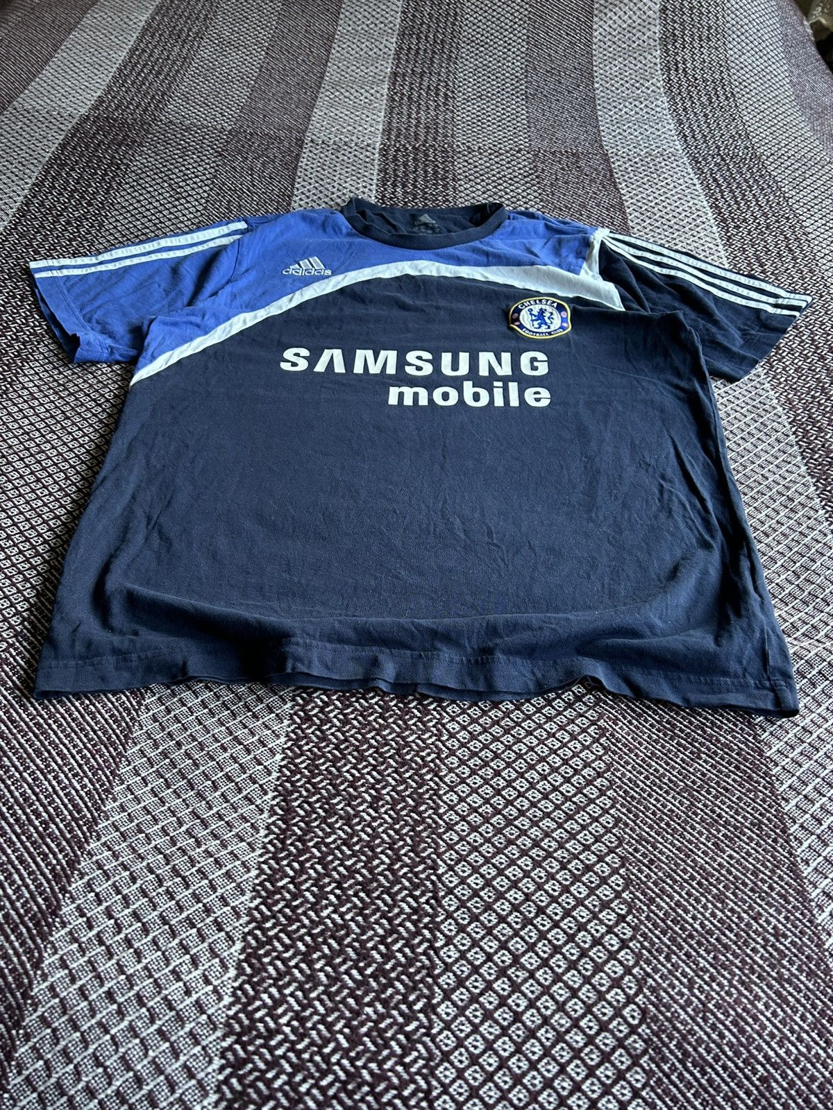 Adidas × Vintage Vintage Adidas x Chelsea 2007-2008 Training T-shirt Size L Size US L / EU 52-54 / 3 - 5 Thumbnail