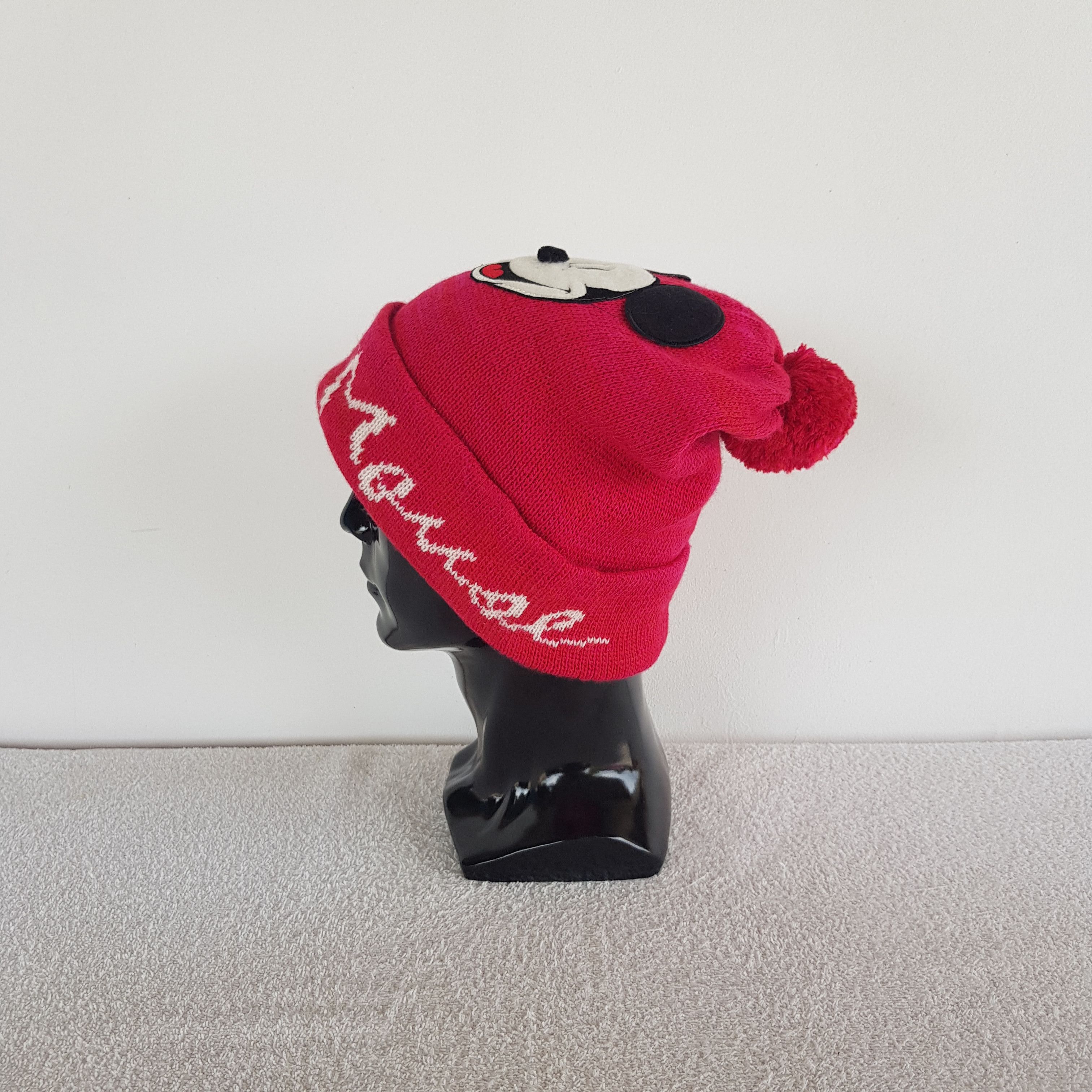 Disney Vintage Mickey Mouse Beanie Disney Cartoon Snow Caps Hats. Size ONE SIZE - 4 Thumbnail