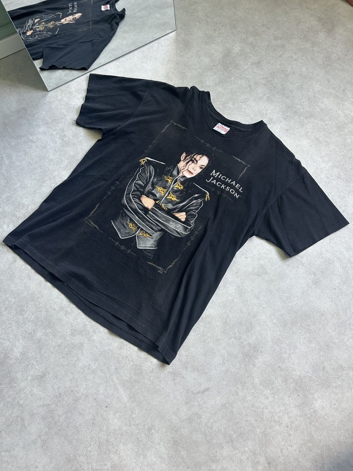 Band Tees Vintage 1992 OG Michael Jackson king of pop Dangerous tour Size US XL / EU 56 / 4 - 1 Thumbnail
