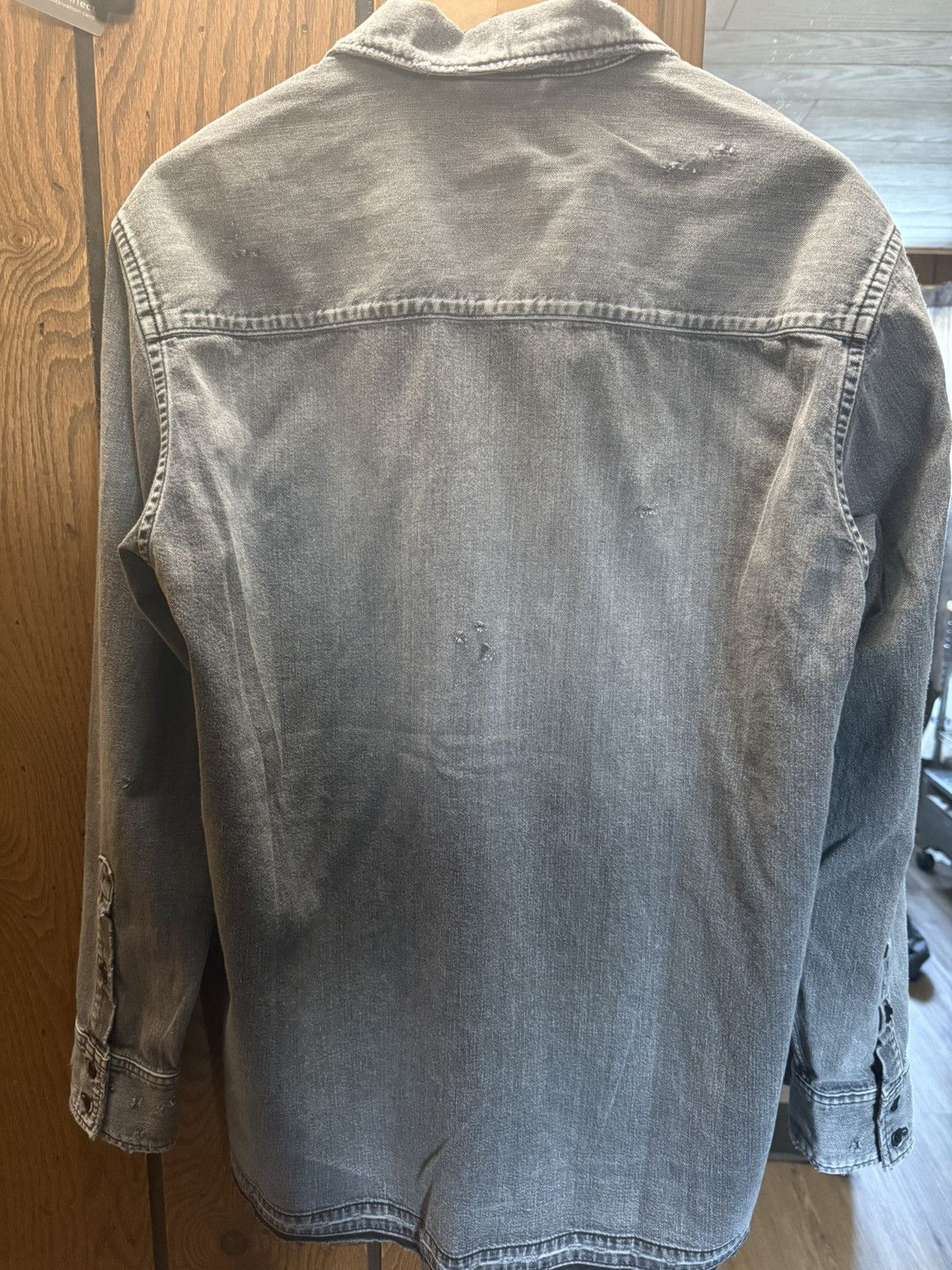 Vuja De Vuja De Wyatt Gray Chambray Denim Shirt Size US M / EU 48-50 / 2 - 3 Thumbnail