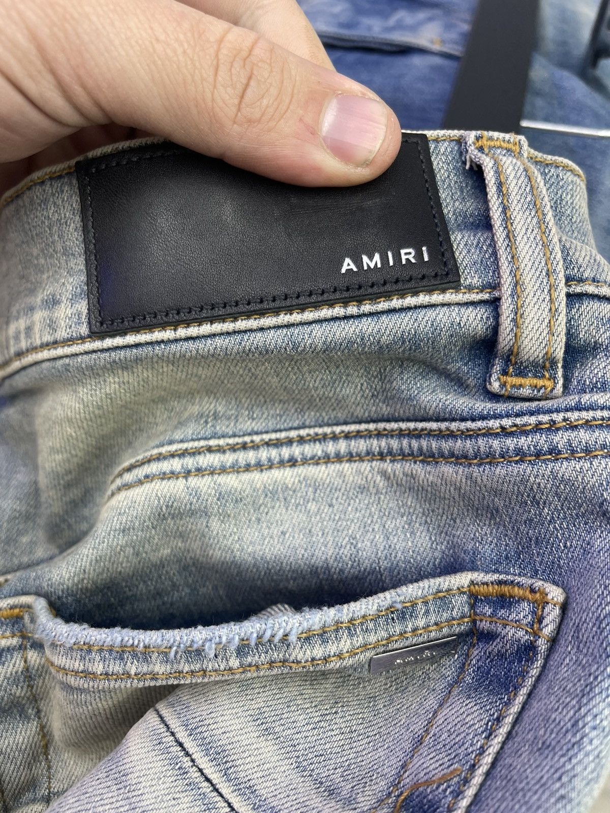 Amiri Amiri Mx1 blue/Green jean Size US 30 / EU 46 - 6 Thumbnail