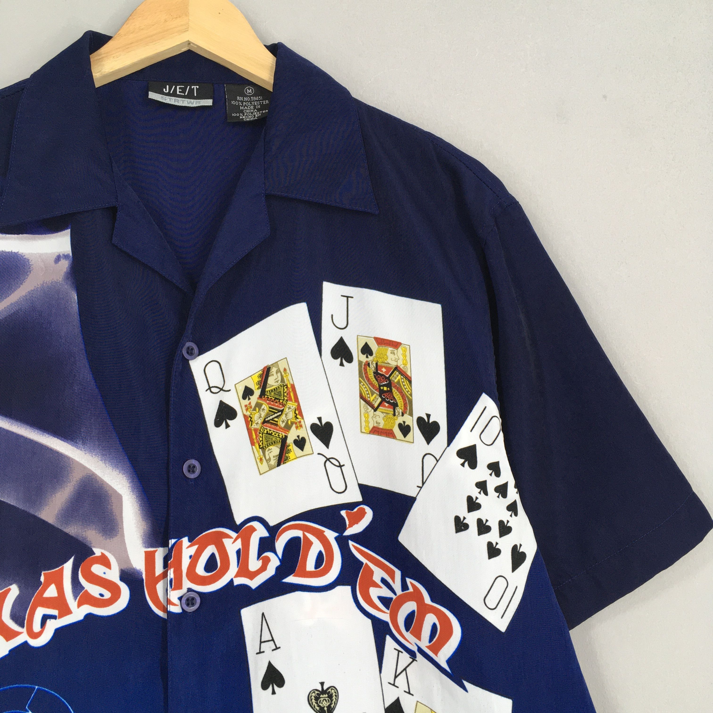 Other Vintage 90s King Casino Texas Hold'em Poker Shirt Medium Size US M / EU 48-50 / 2 - 2 Thumbnail