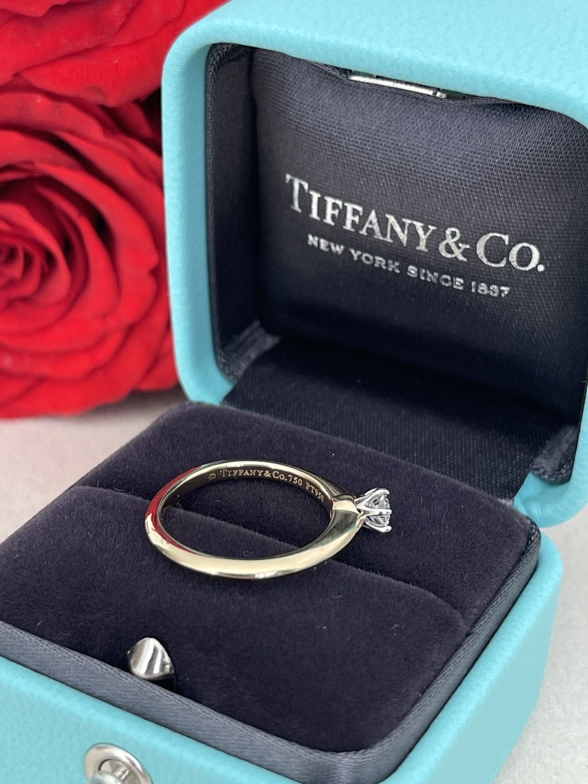 Tiffany & Co. Tiffany & Co. Solitaire YG Diamond Ring .18ct sz 4.5 Size ONE SIZE - 25 Thumbnail