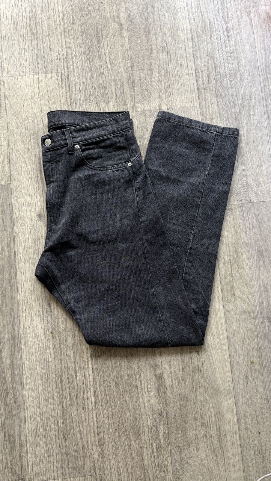 Martine Rose Laser Print Denim Size US 34 / EU 50 - 2 Thumbnail